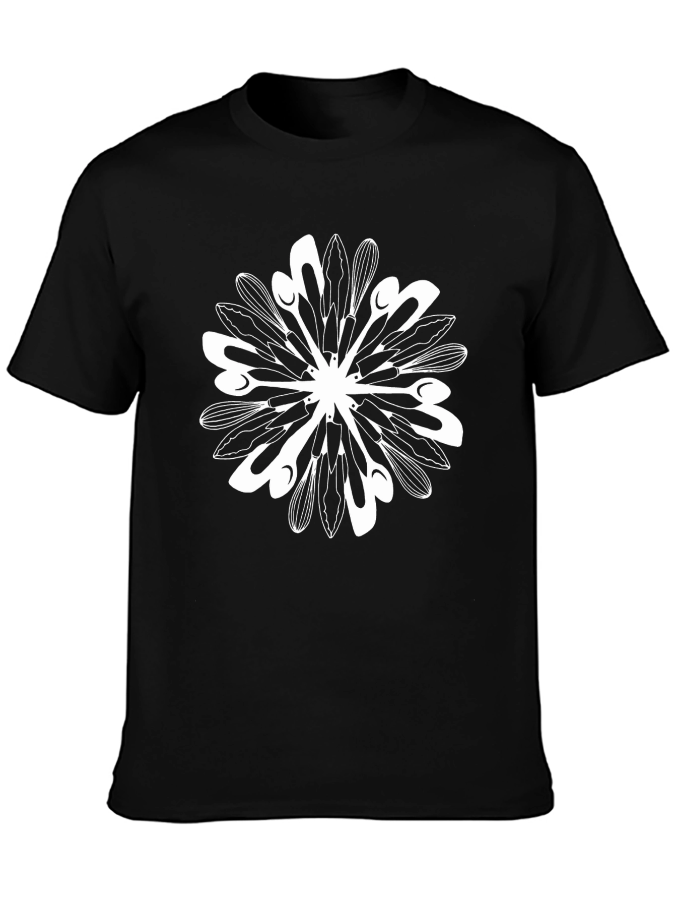 Chefs Mandala Black T-Shirt
