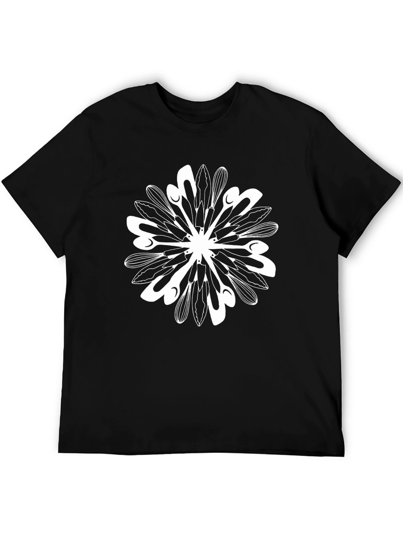 Chefs Mandala Black T-Shirt