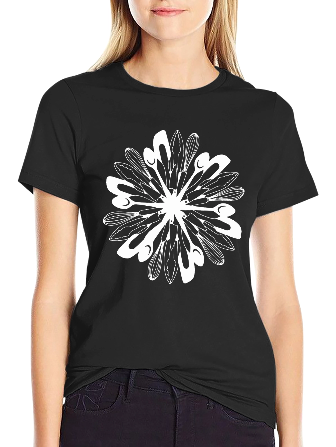 Chefs Mandala Black T-Shirt