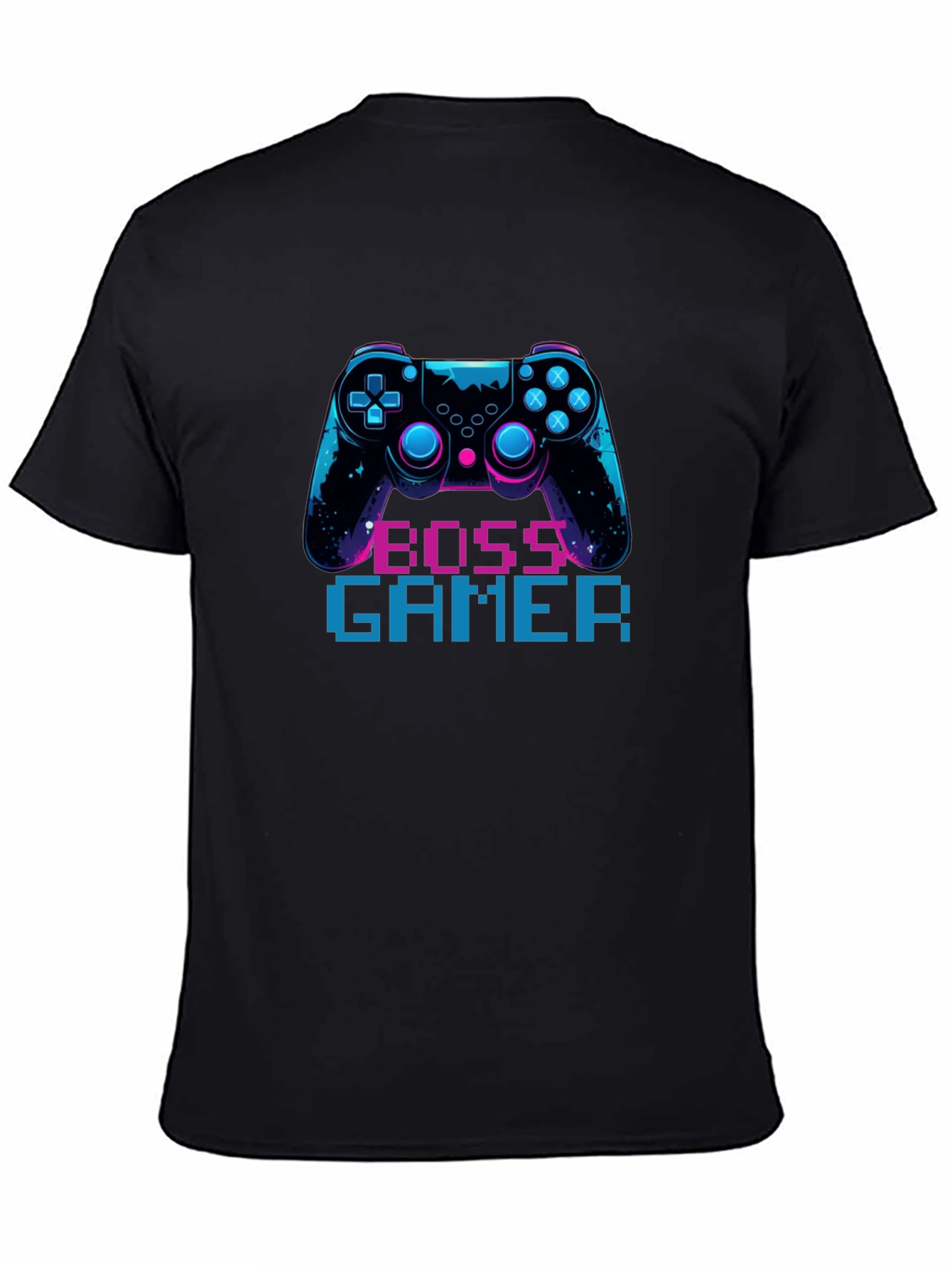 Boss Gamer Black T-Shirt - Console Design