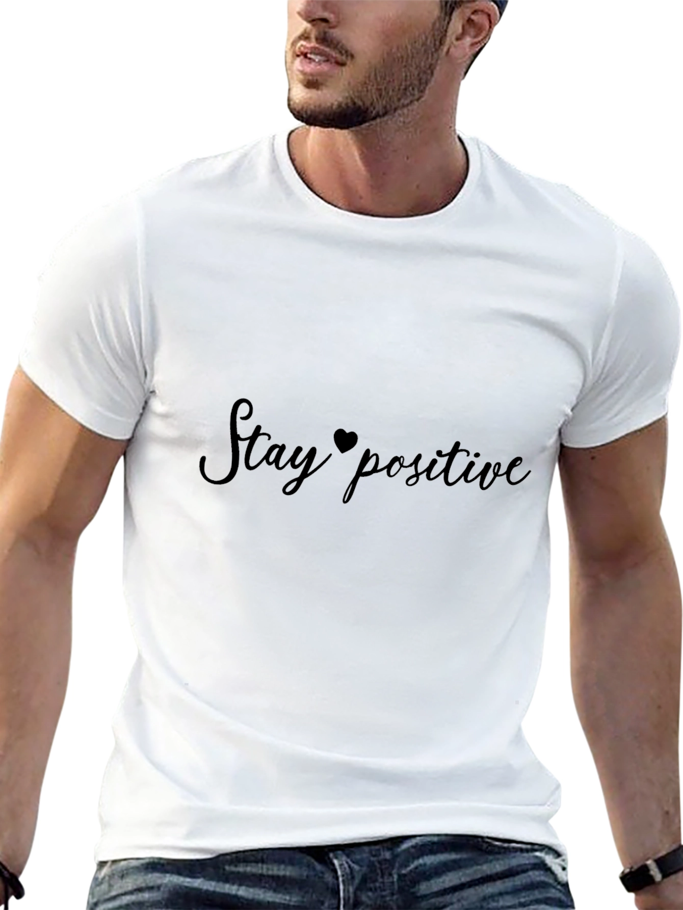 Stay Positive Black T-Shirt