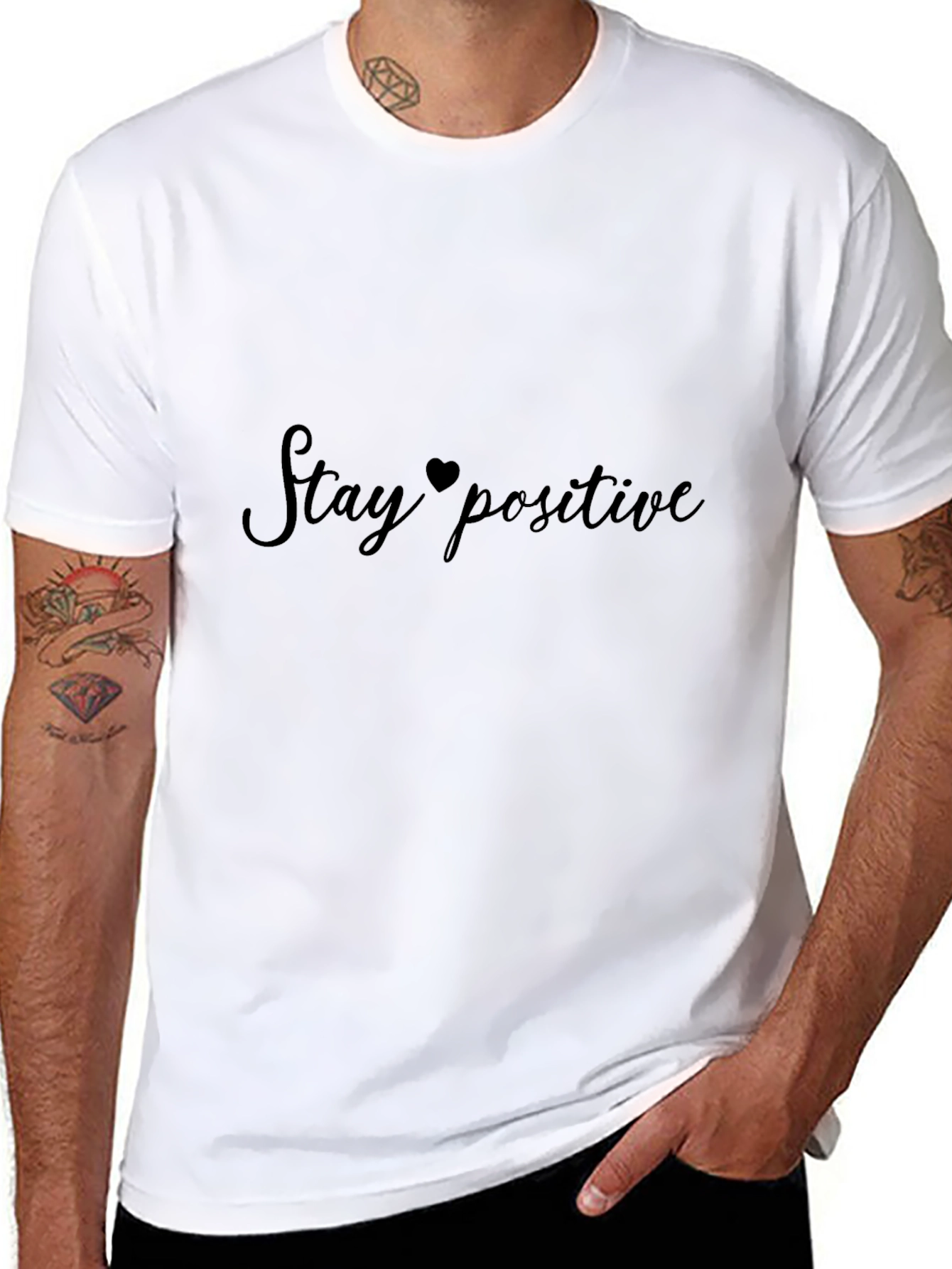 Stay Positive Black T-Shirt