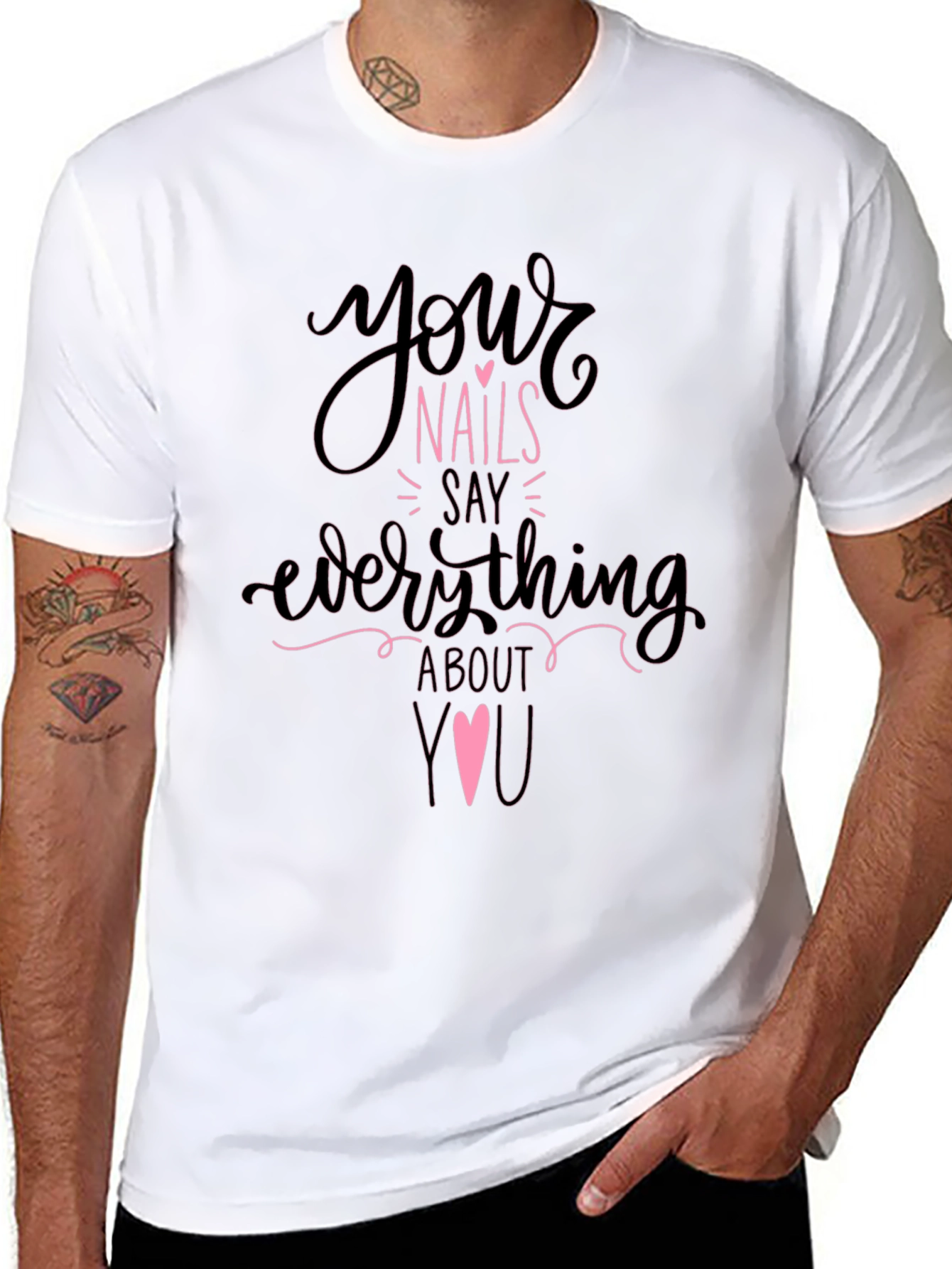 Your Nails Say Everything Tee - Black