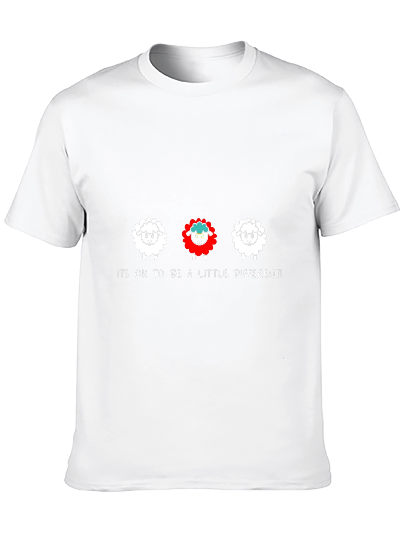 Be Different Sheep Graphic Tee - Black