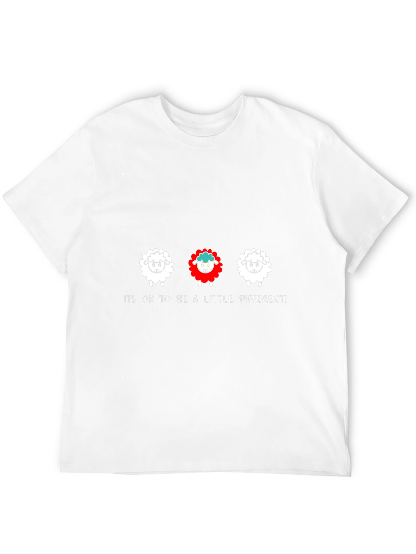 Be Different Sheep Graphic Tee - Black
