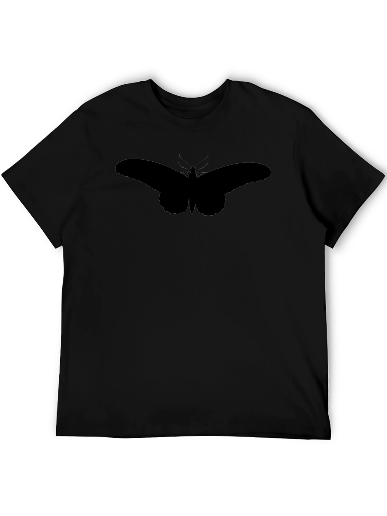 Butterfly Silhouette Black T-Shirt