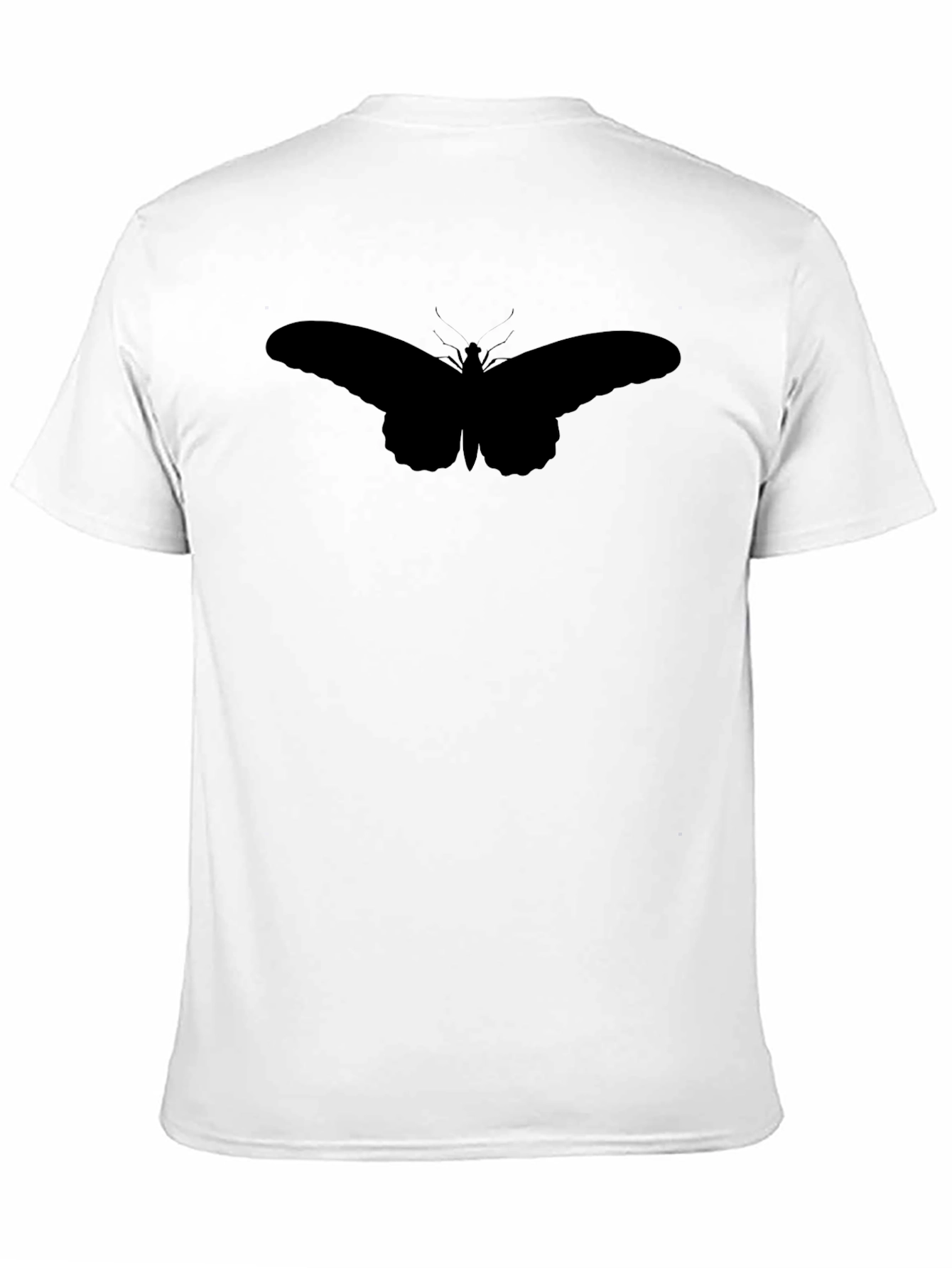 Butterfly Silhouette Black T-Shirt
