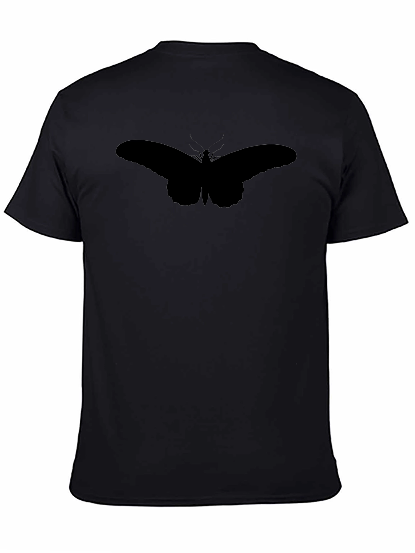 Butterfly Silhouette Black T-Shirt