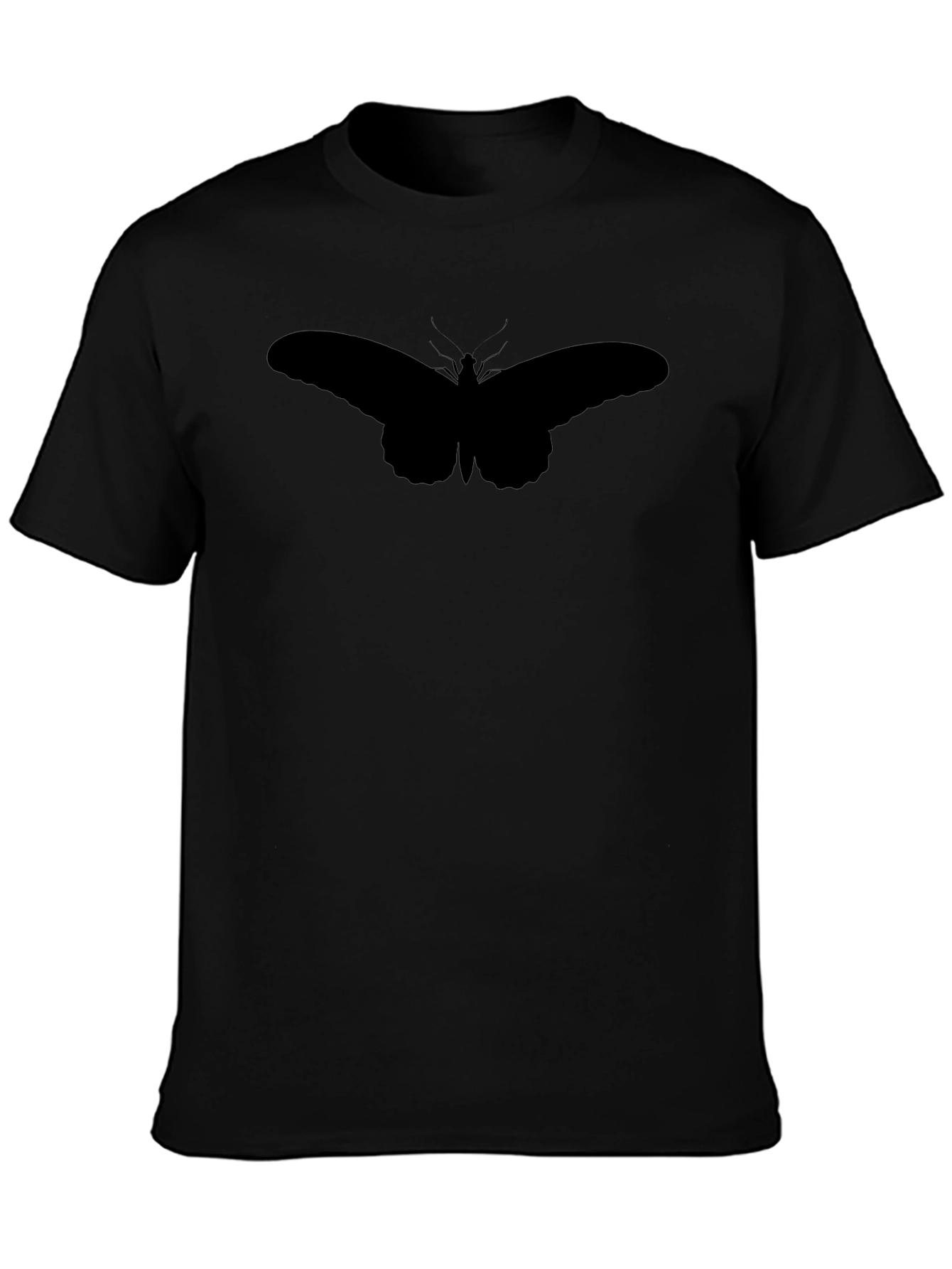 Butterfly Silhouette Black T-Shirt