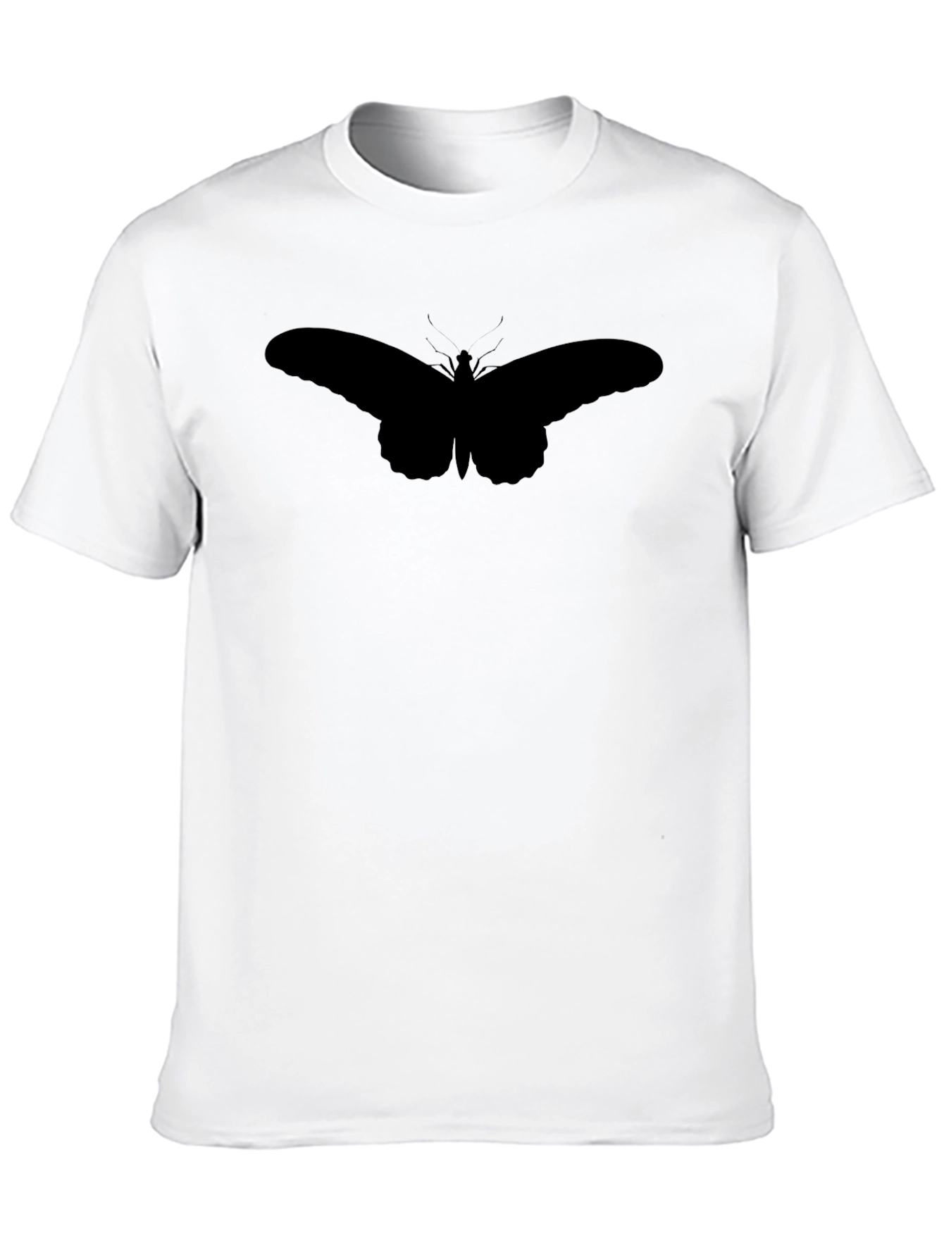 Butterfly Silhouette Black T-Shirt