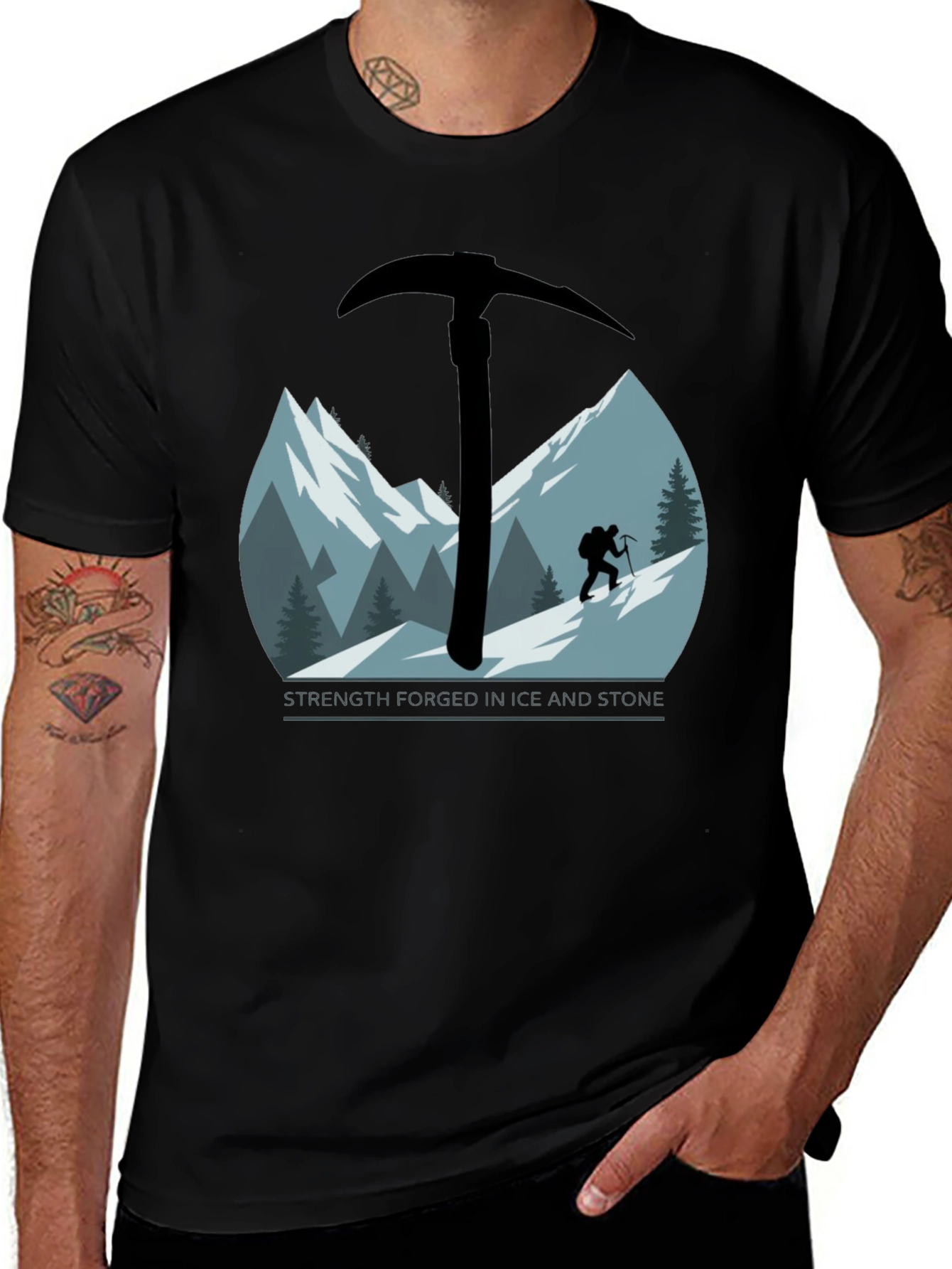 Climbing Ice Axe Graphic T-Shirt