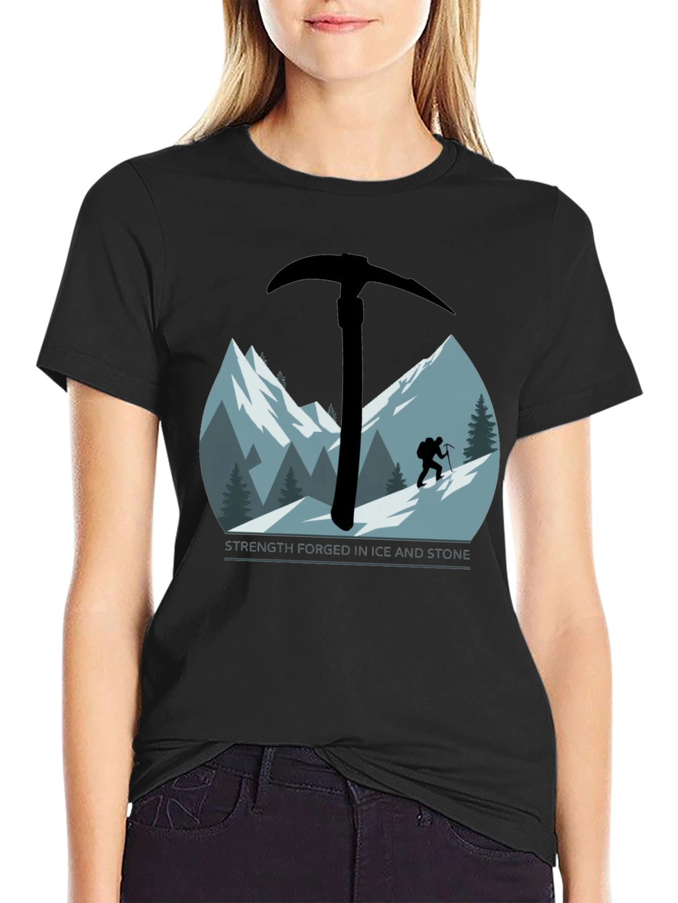 Climbing Ice Axe Graphic T-Shirt