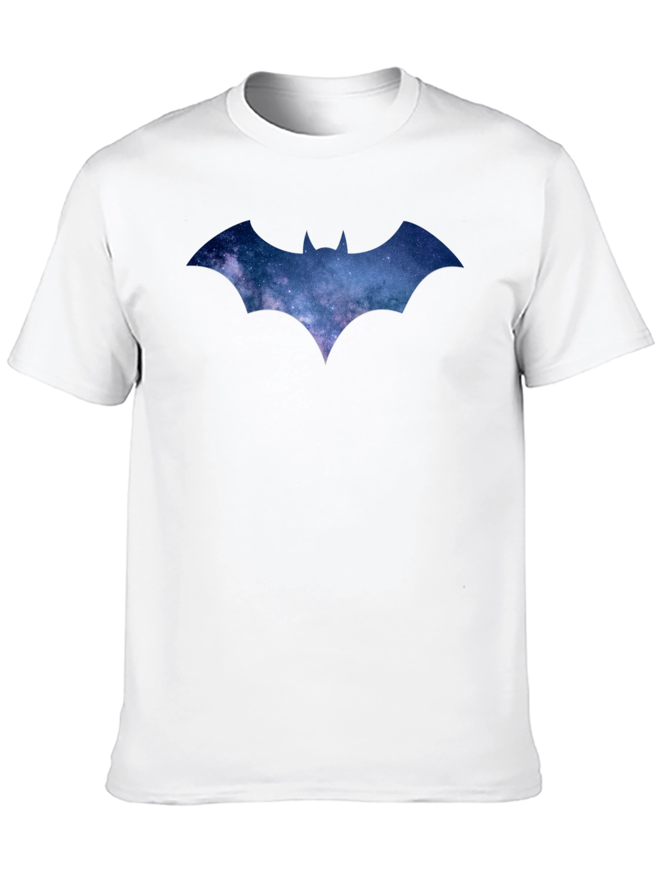 Galaxy Batman Logo Black T-Shirt