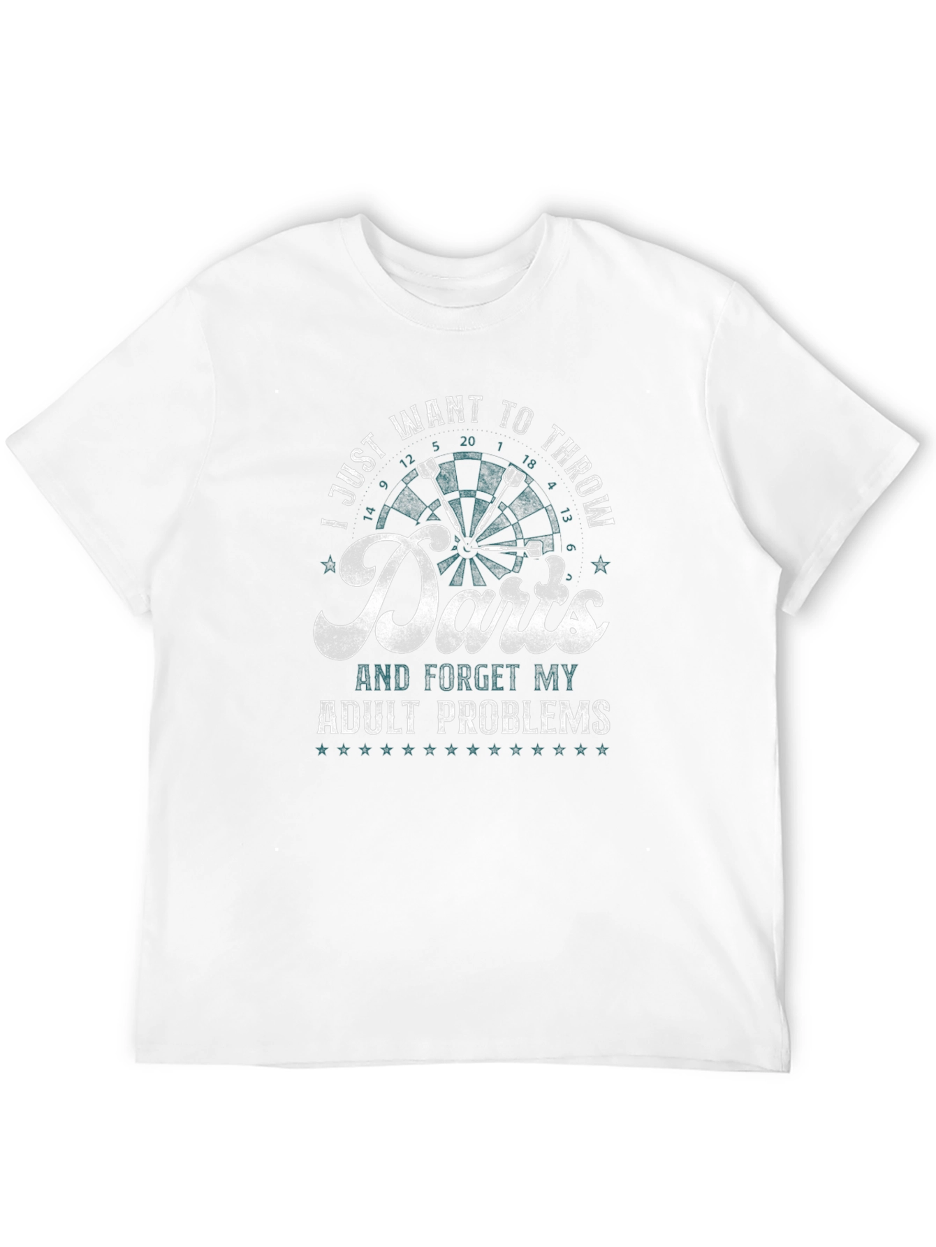 Darts Adult Problems Graphic Tee