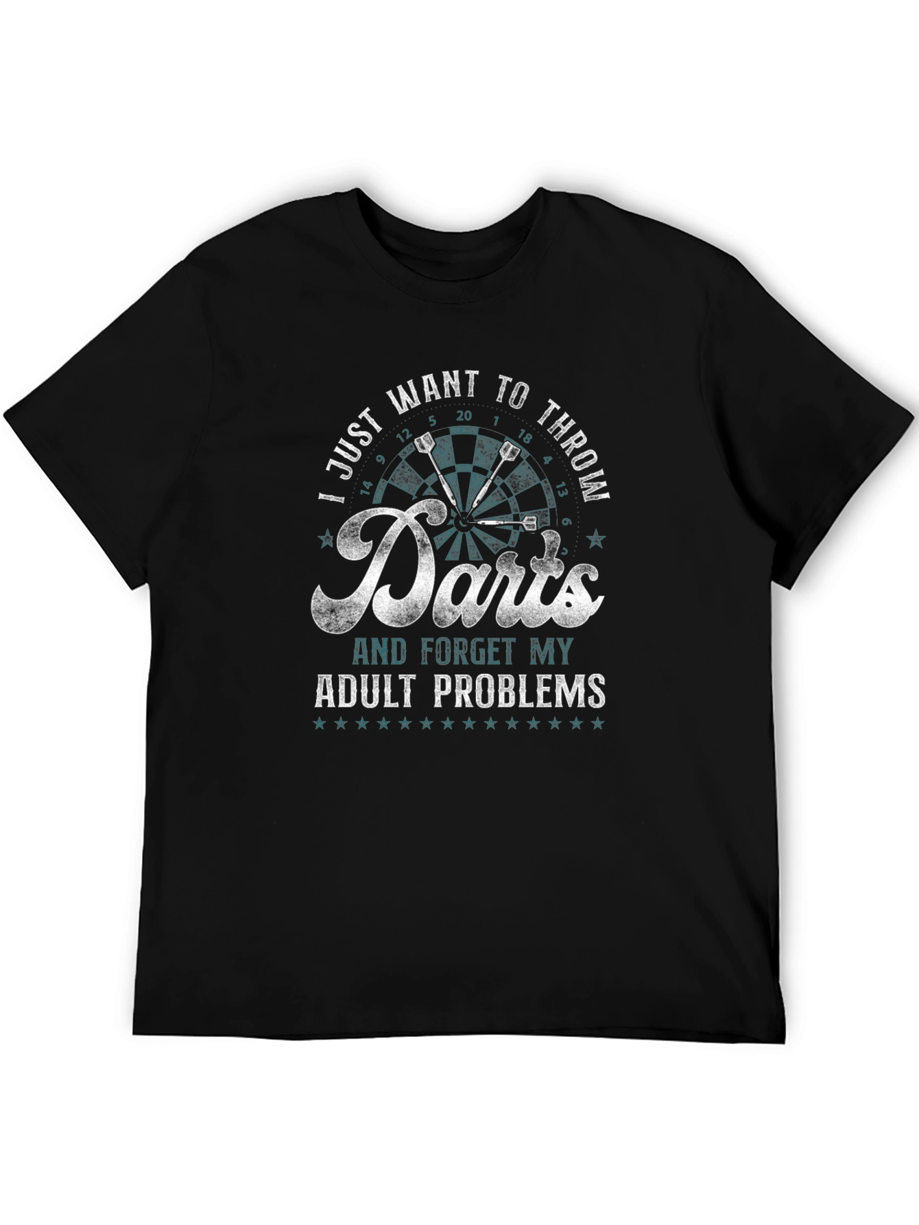 Darts Adult Problems Graphic Tee