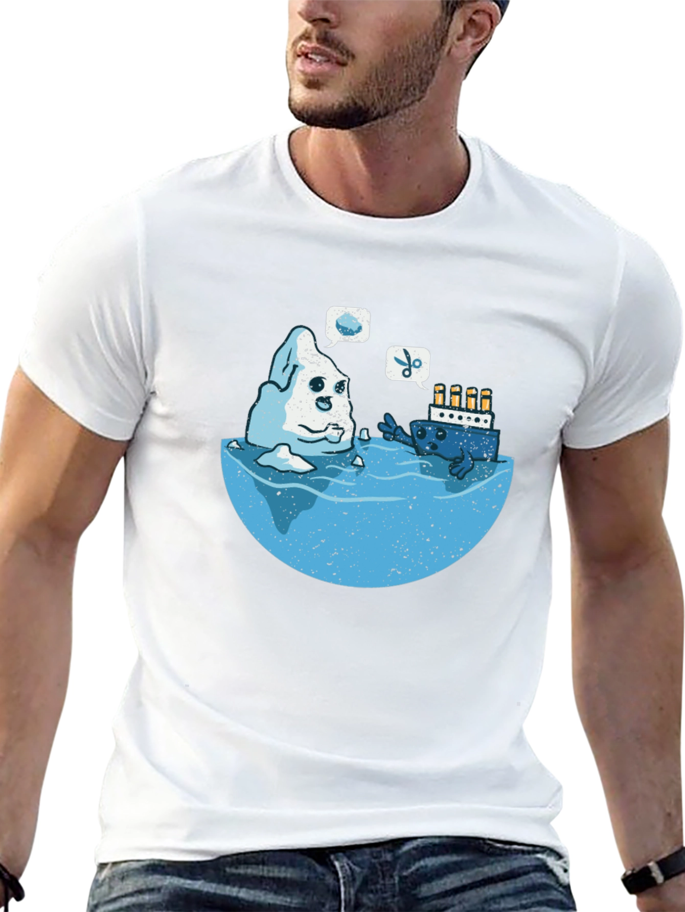 Titanic Iceberg Humor Graphic T-Shirt