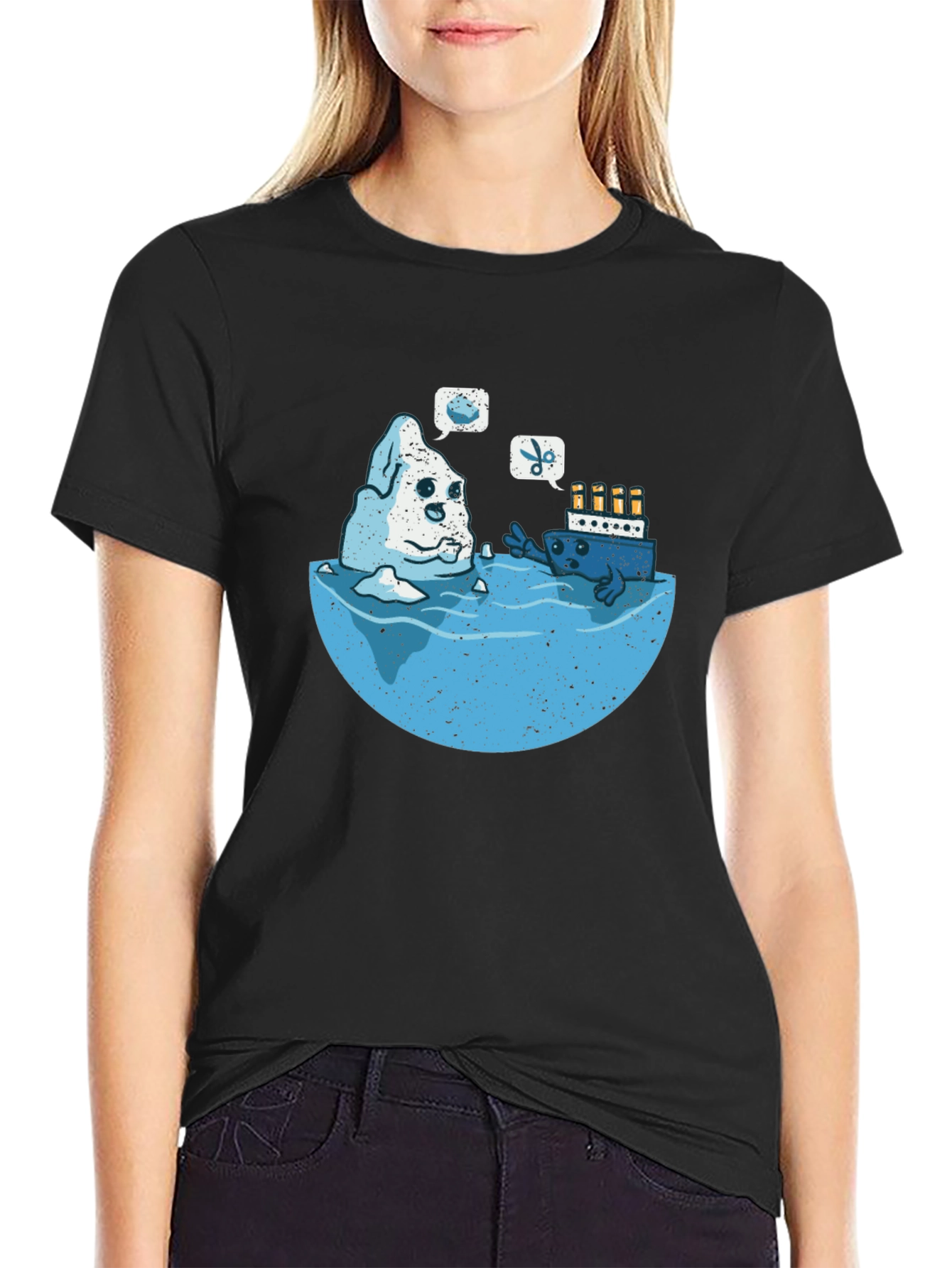 Titanic Iceberg Humor Graphic T-Shirt