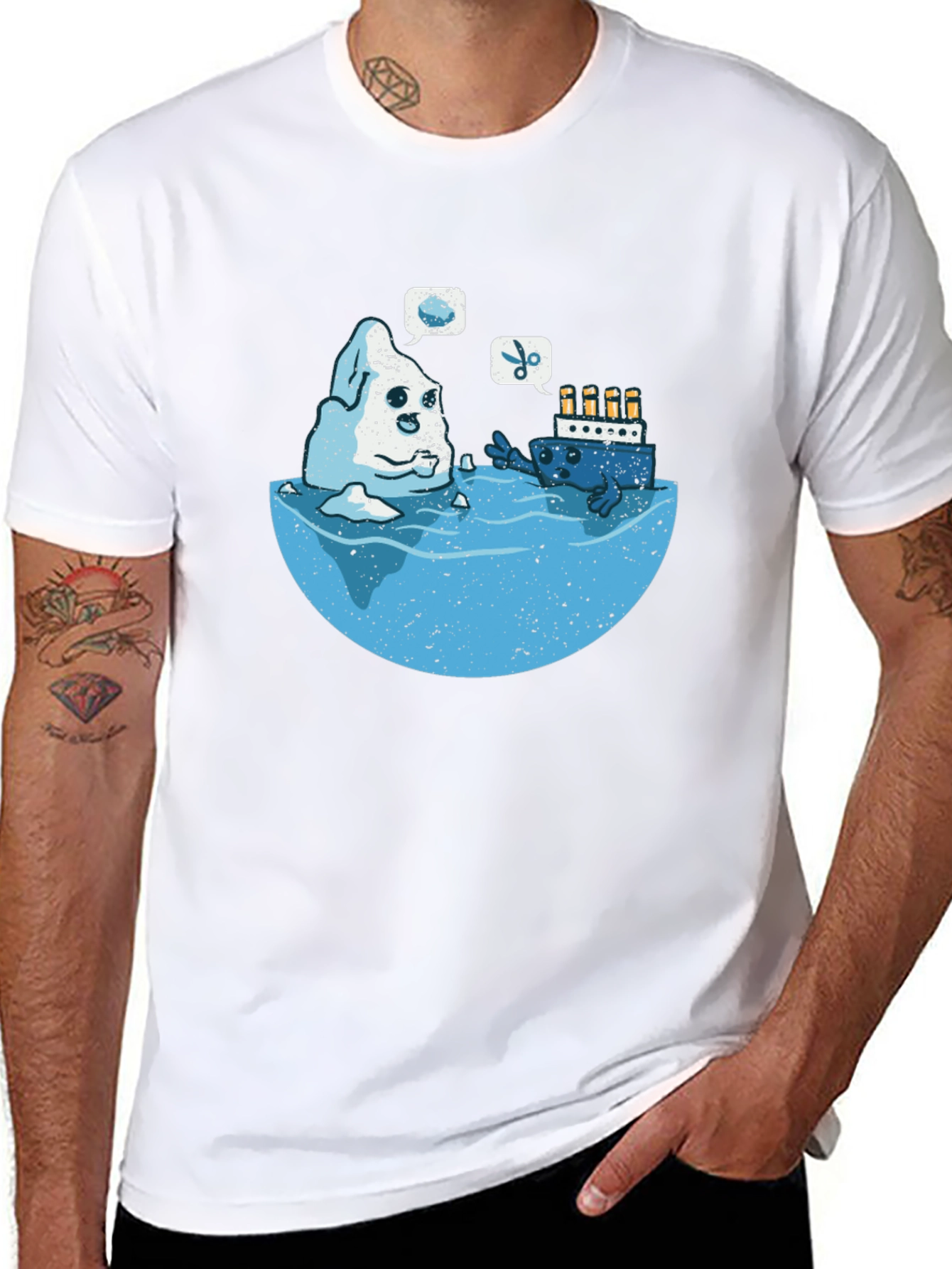 Titanic Iceberg Humor Graphic T-Shirt