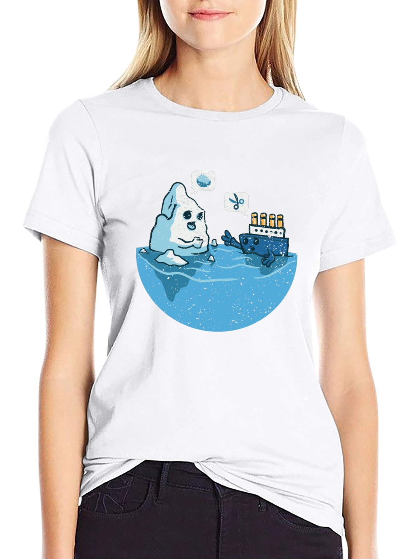 Titanic Iceberg Humor Graphic T-Shirt