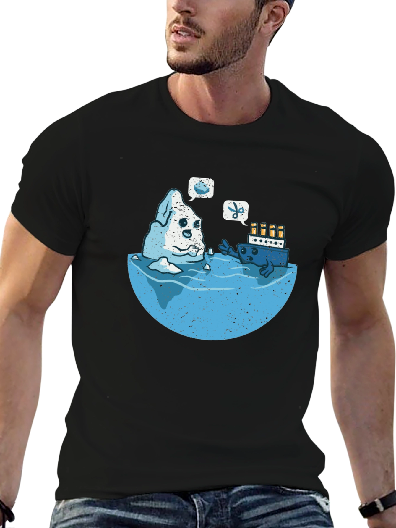 Titanic Iceberg Humor Graphic T-Shirt