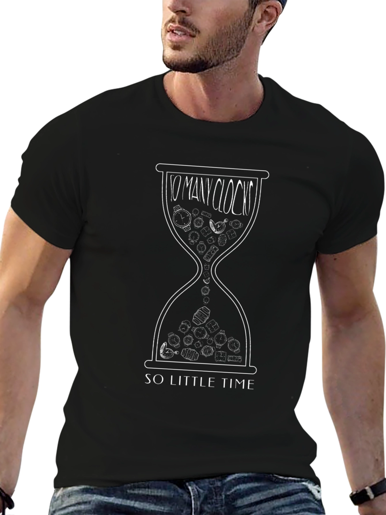 Time Flies Graphic Tee - Black