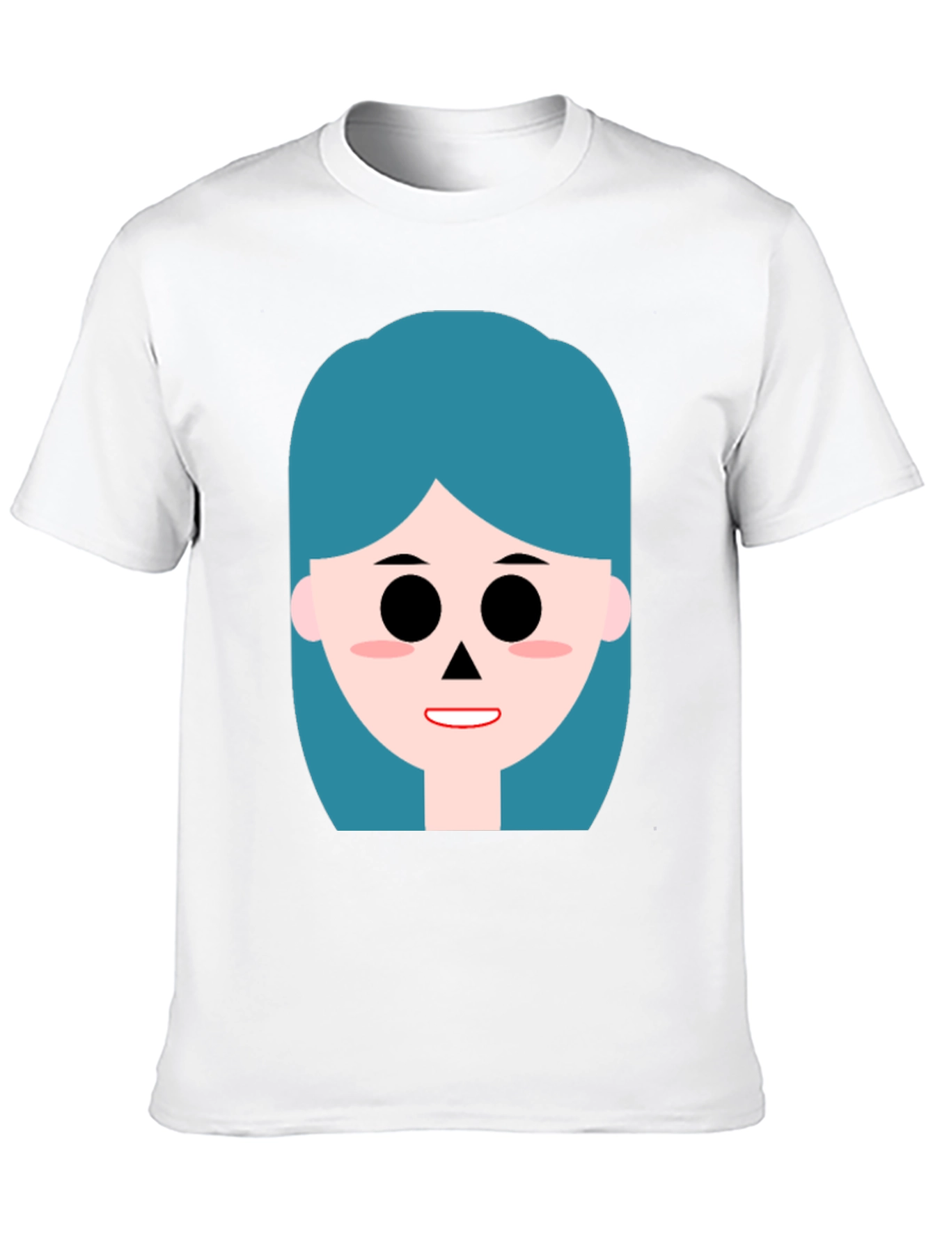 Cartoon Girl Graphic Black T-Shirt