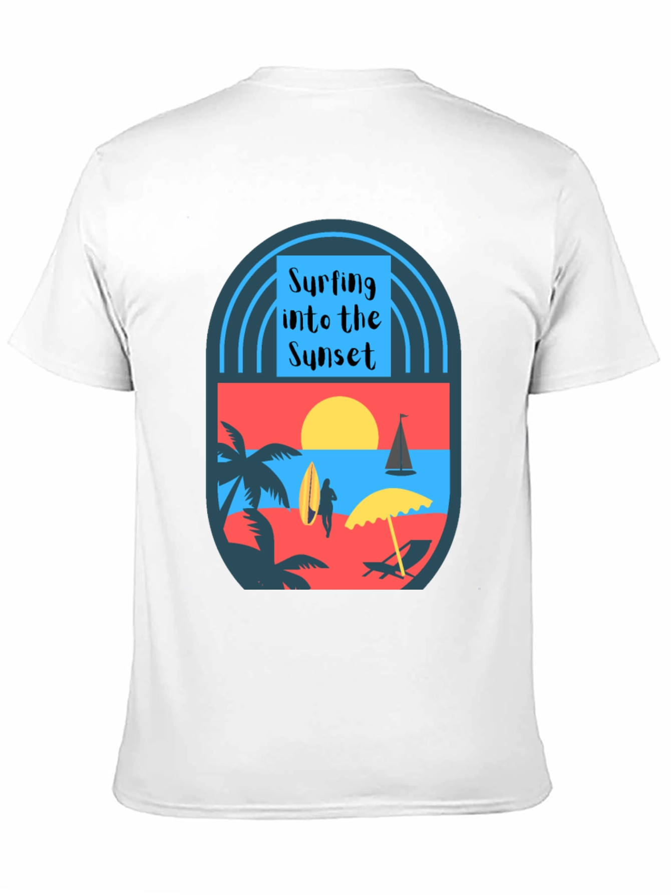 Surfing Into the Sunset Graphic Tee