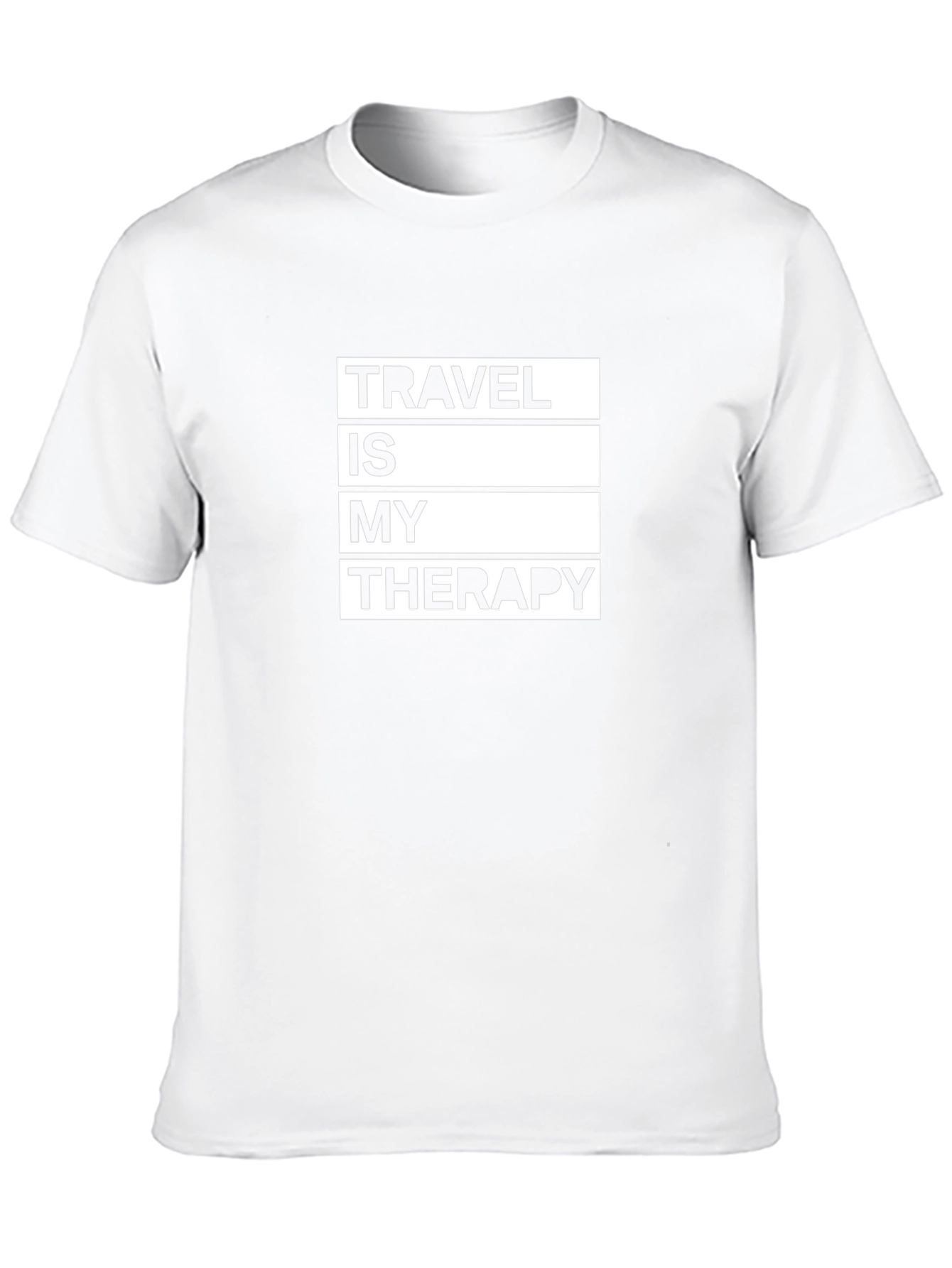 Travel Therapy Black Graphic T-Shirt