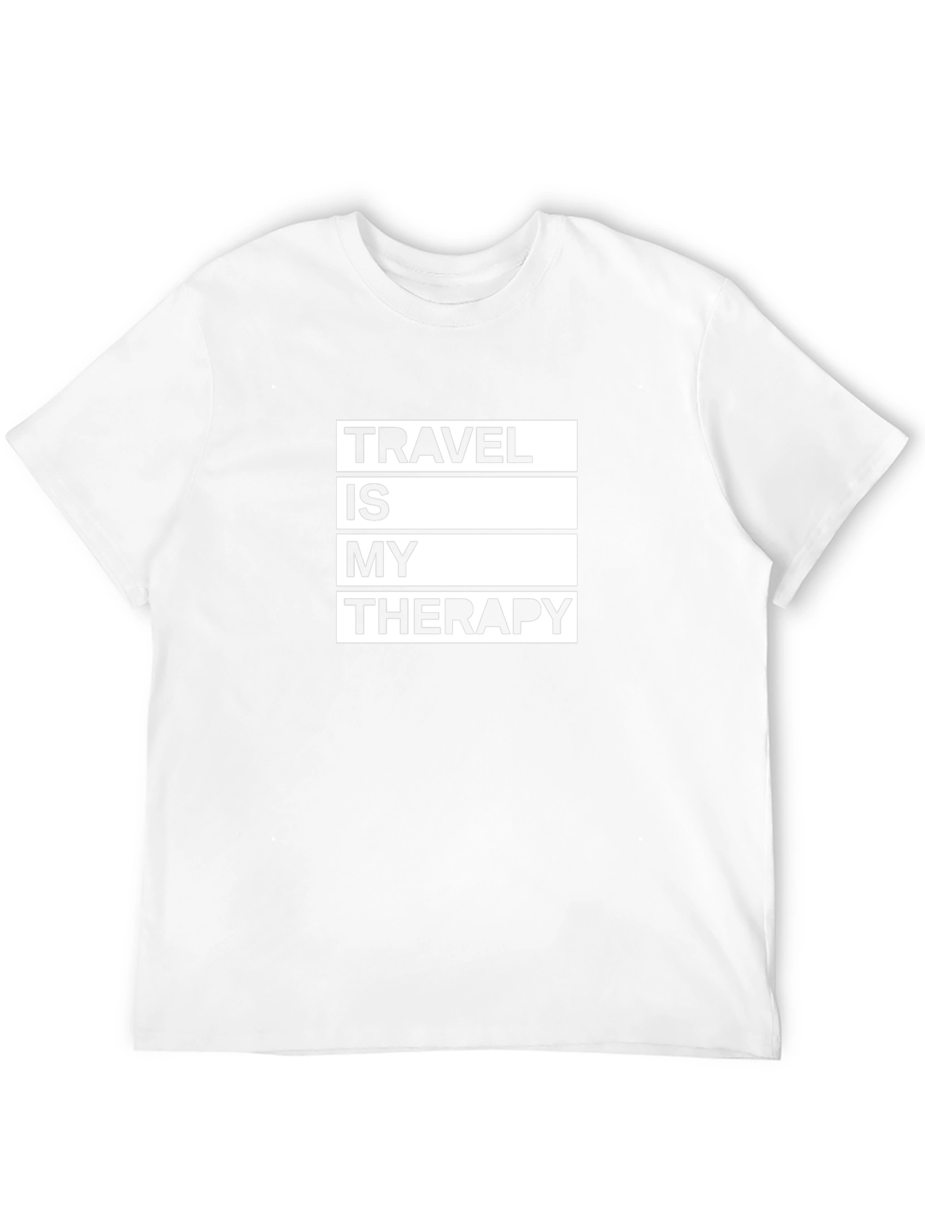 Travel Therapy Black Graphic T-Shirt
