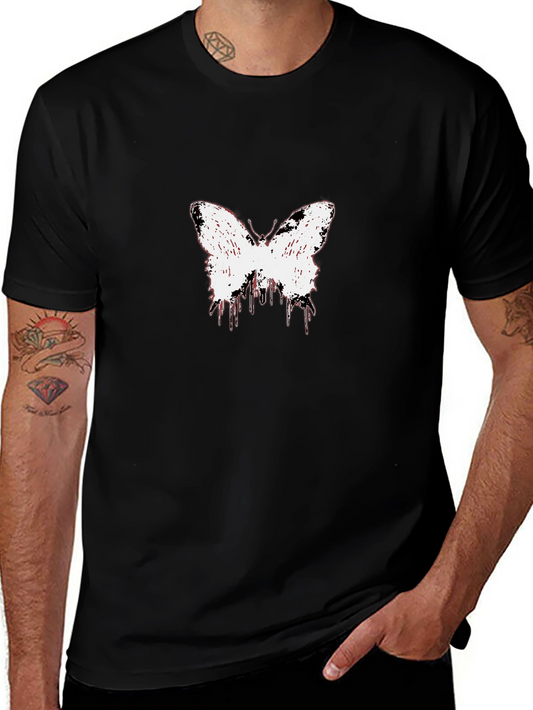 Butterfly Graphic Black T-Shirt