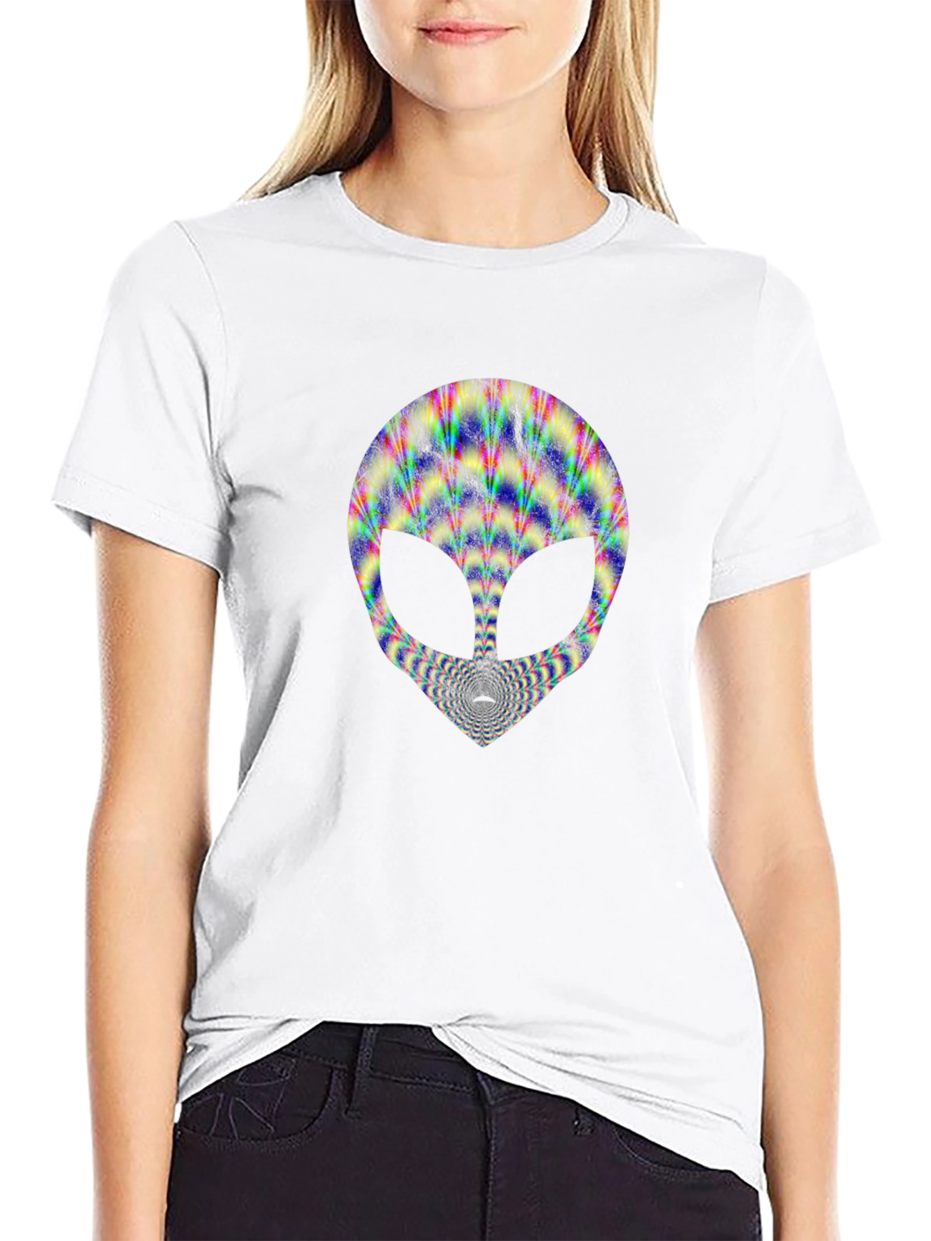 Psychedelic Alien Head T-Shirt