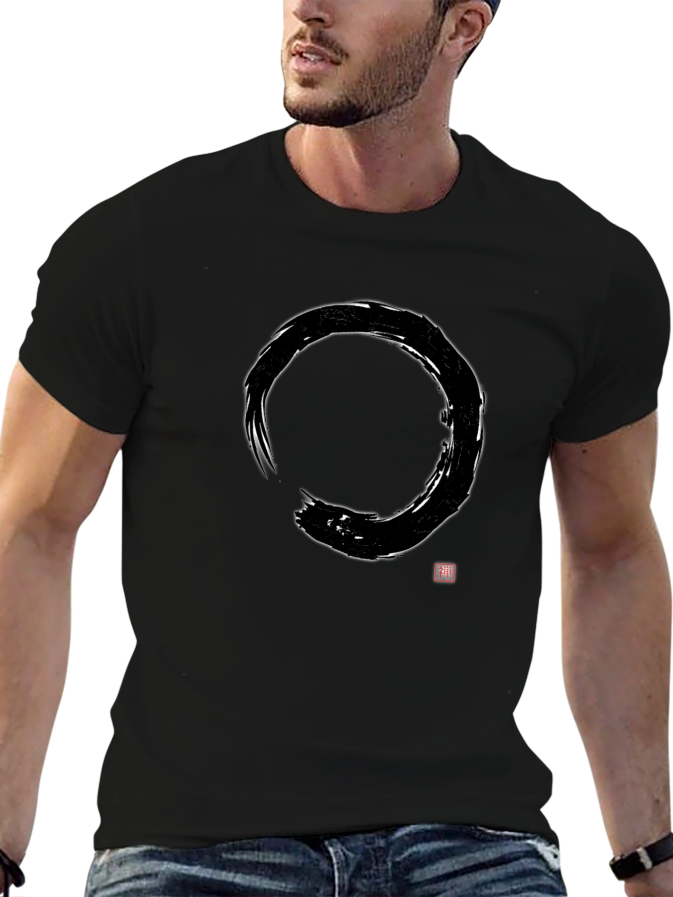 Zen Circle T-Shirt - Casual Cotton Tee