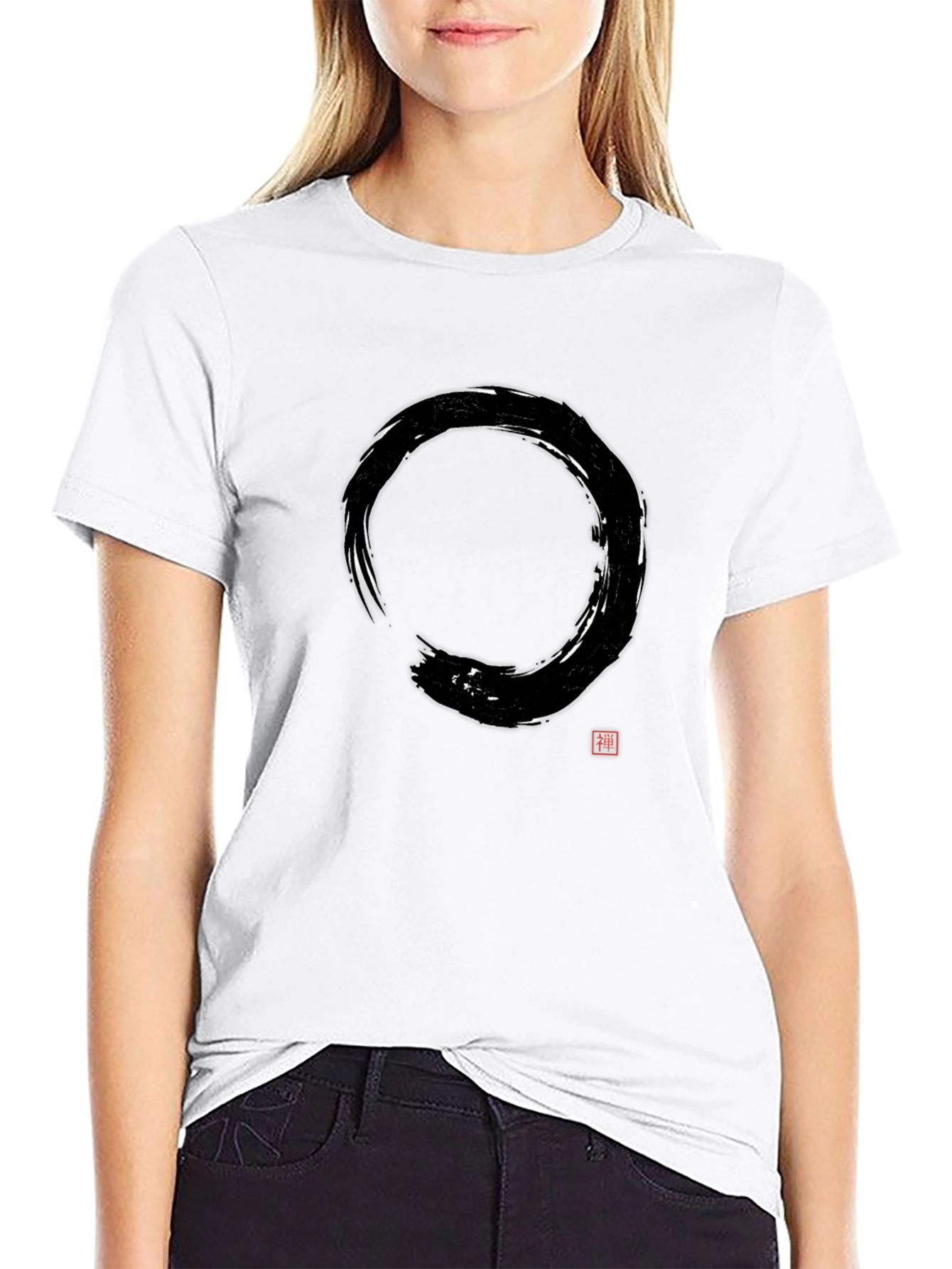 Zen Circle T-Shirt - Casual Cotton Tee