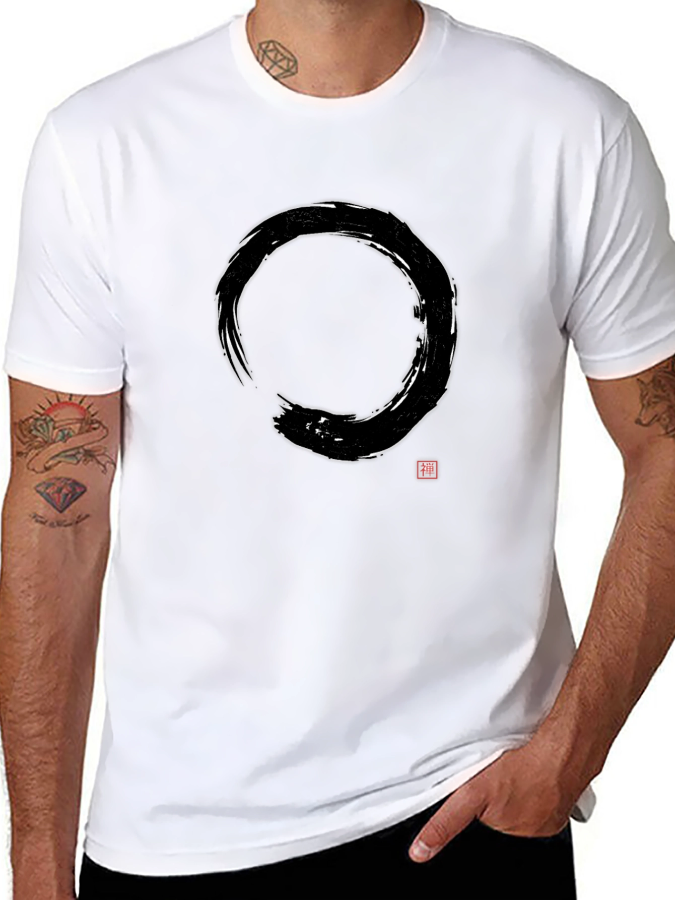 Zen Circle T-Shirt - Casual Cotton Tee