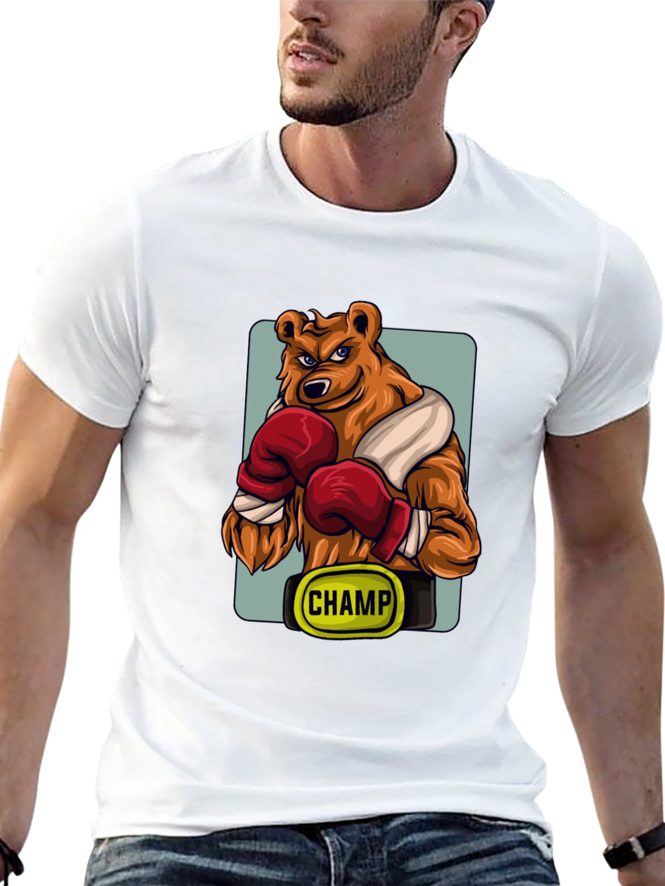 Boxing Bear Champ Graphic T-Shirt