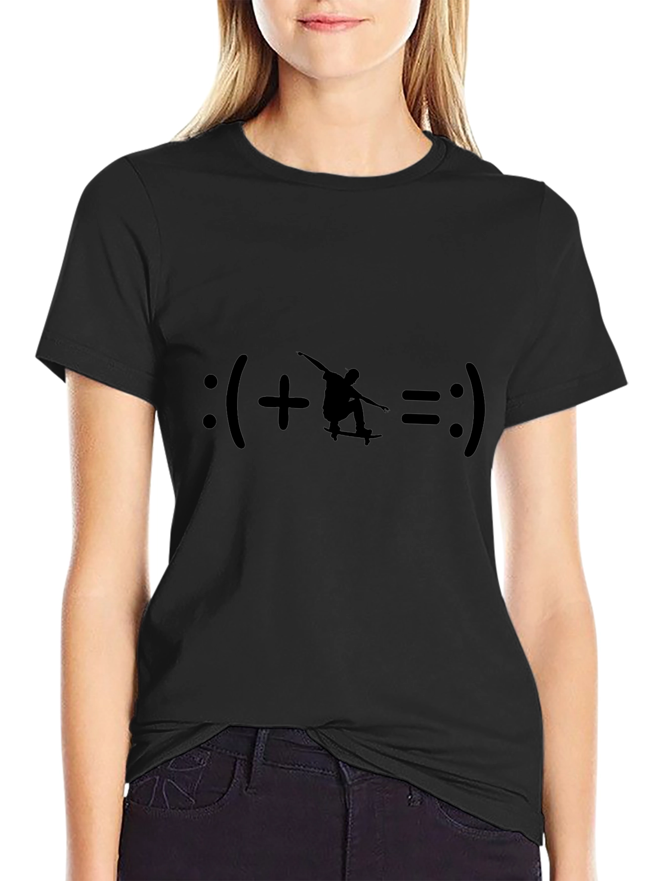 Skateboarder Equation Graphic T-Shirt
