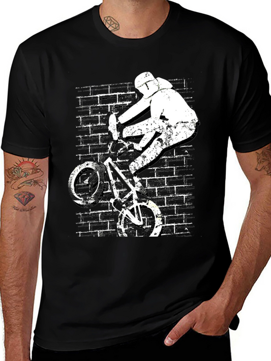BMX Bike Stunt Graphic T-Shirt - Urban Style Tee