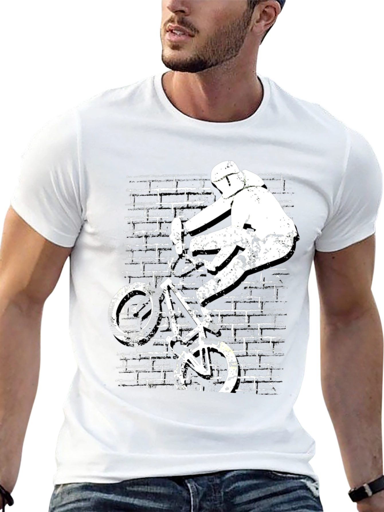 BMX Bike Stunt Graphic T-Shirt - Urban Style Tee