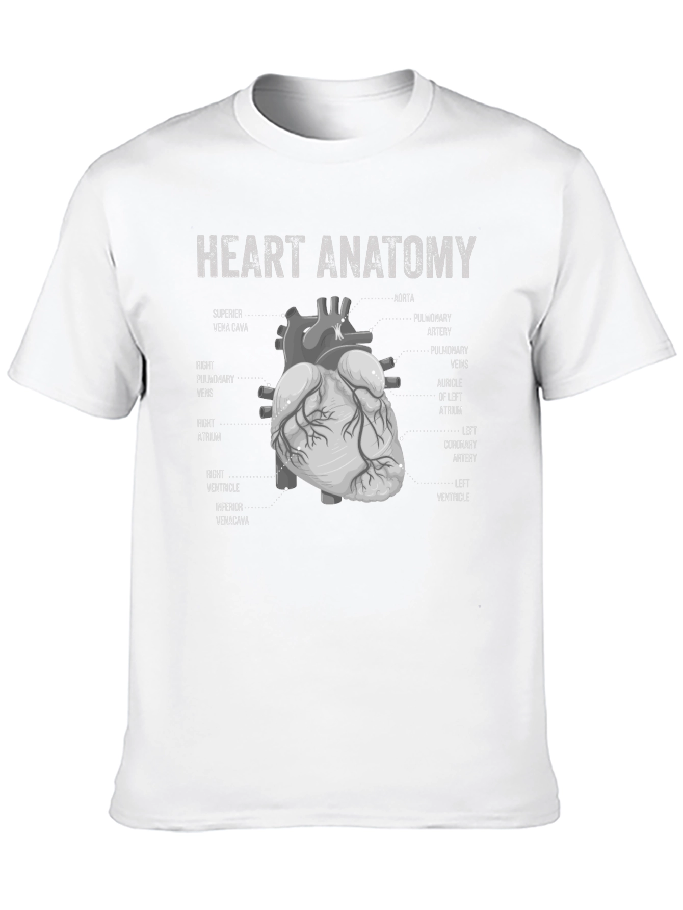 Anatomical Heart Diagram T-Shirt - Science & Anatomy Tee