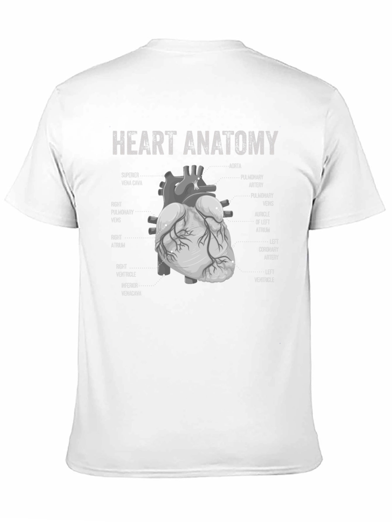 Anatomical Heart Diagram T-Shirt - Science & Anatomy Tee
