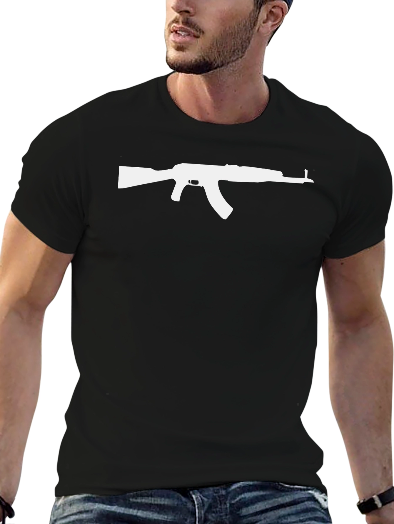 AK-47 Graphic T-Shirt - Bold Statement Tee