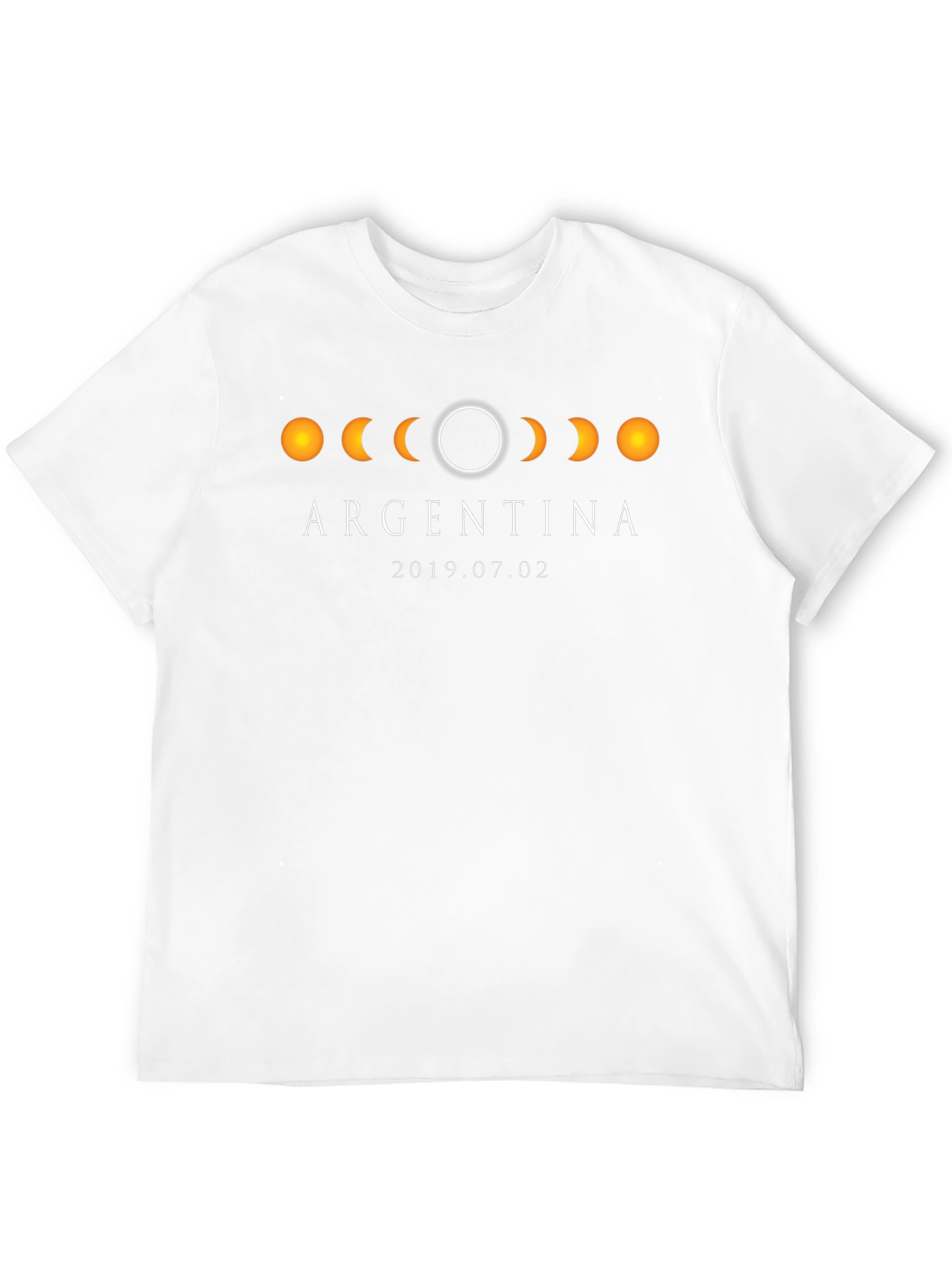 Argentina Eclipse 2019 T-Shirt - Black Cotton Tee