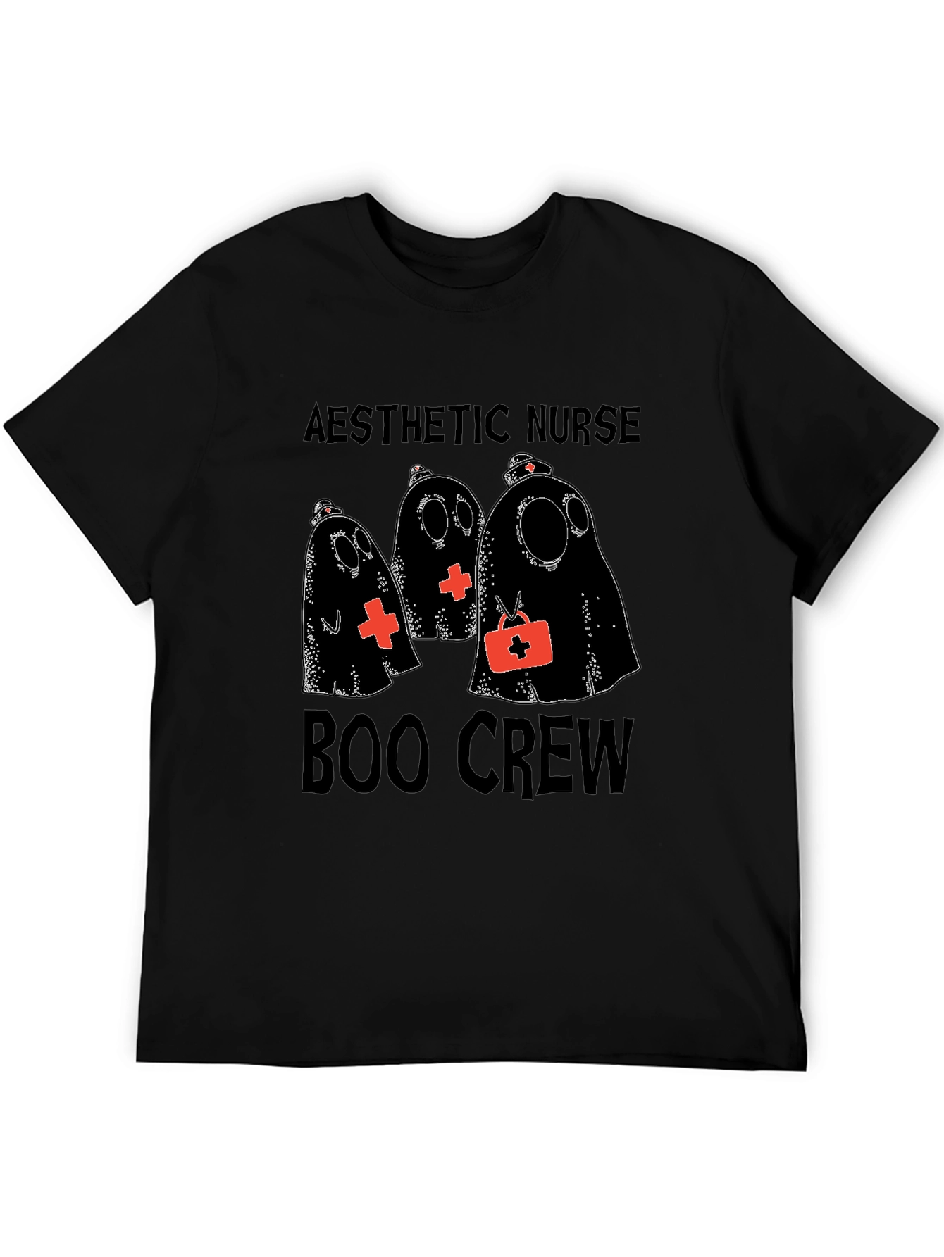 Aesthetic Nurse Boo Crew Halloween T-Shirt