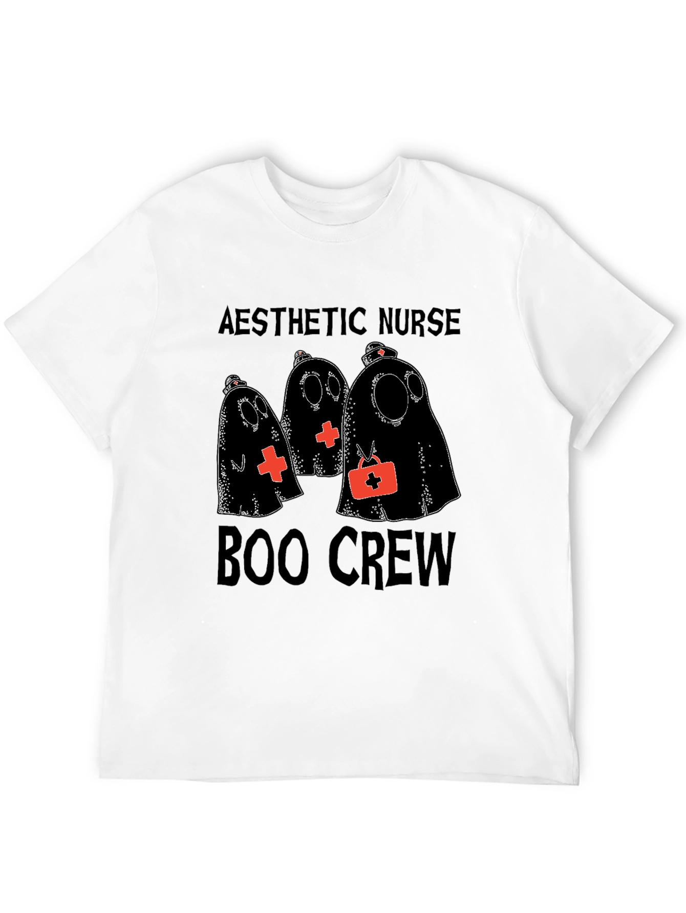 Aesthetic Nurse Boo Crew Halloween T-Shirt