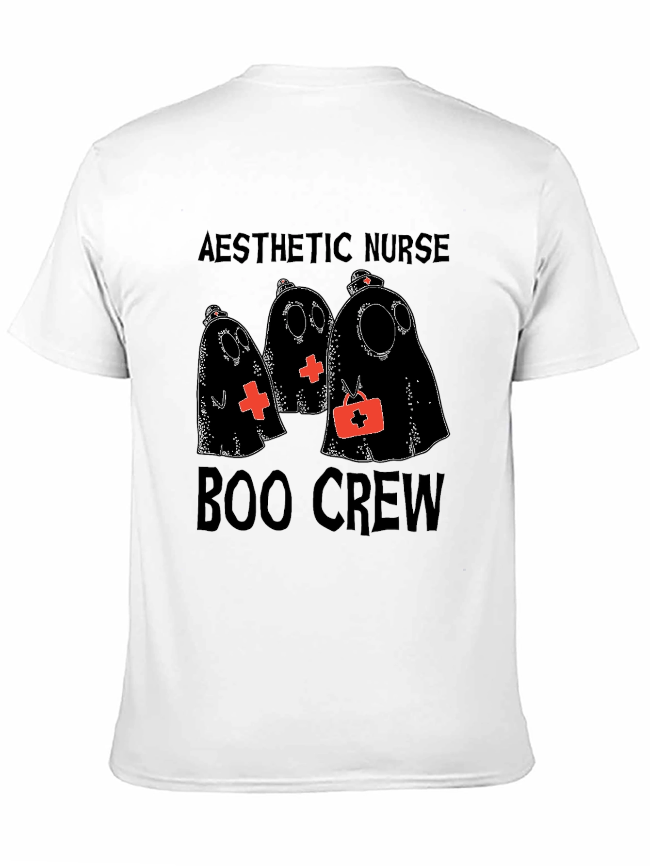 Aesthetic Nurse Boo Crew Halloween T-Shirt