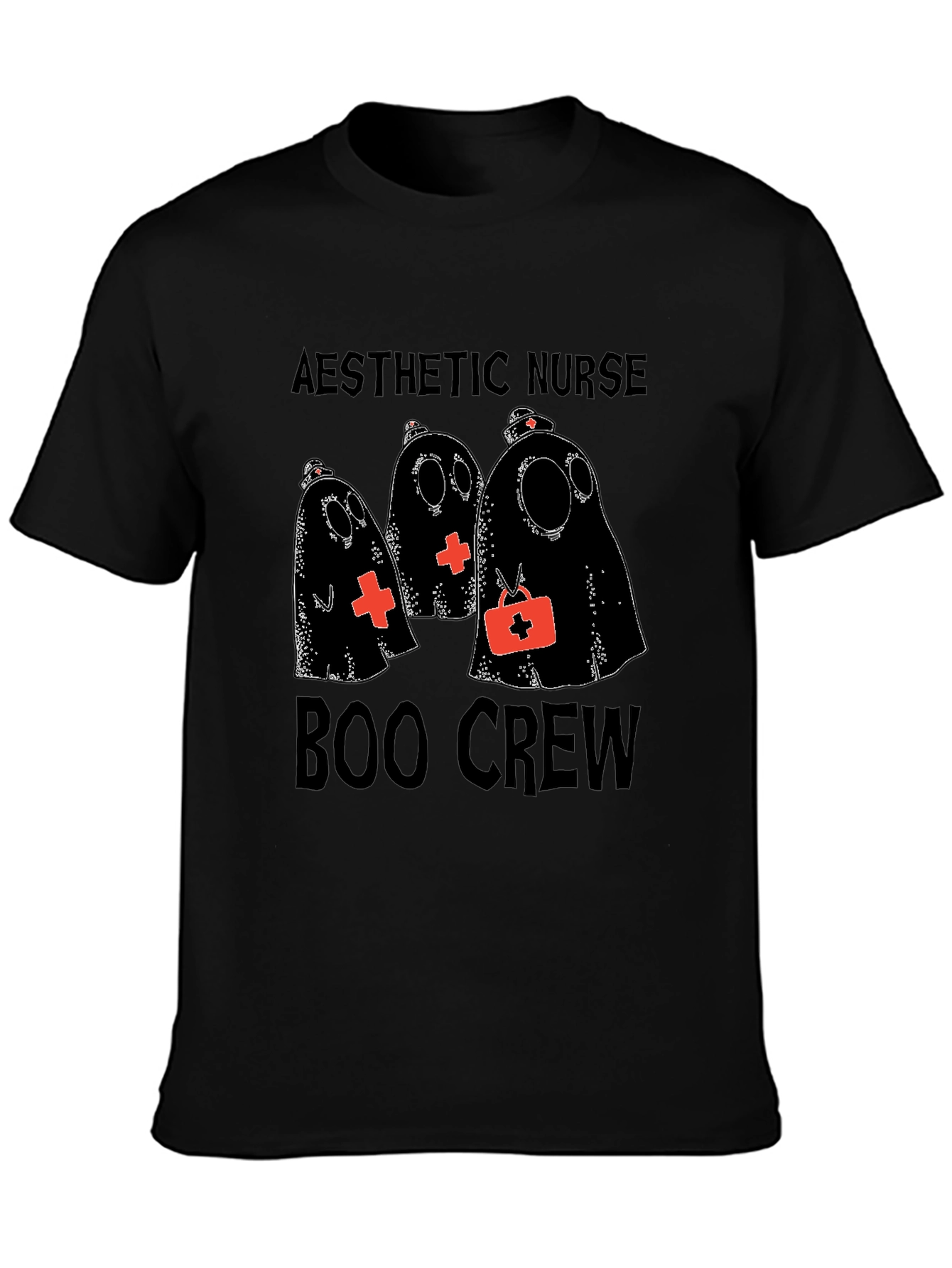 Aesthetic Nurse Boo Crew Halloween T-Shirt