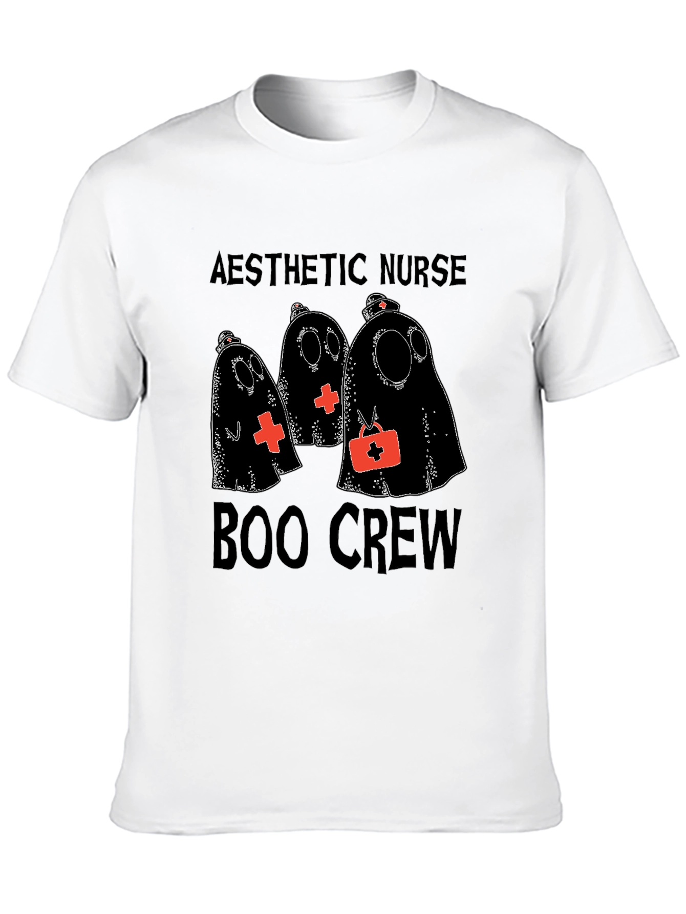 Aesthetic Nurse Boo Crew Halloween T-Shirt
