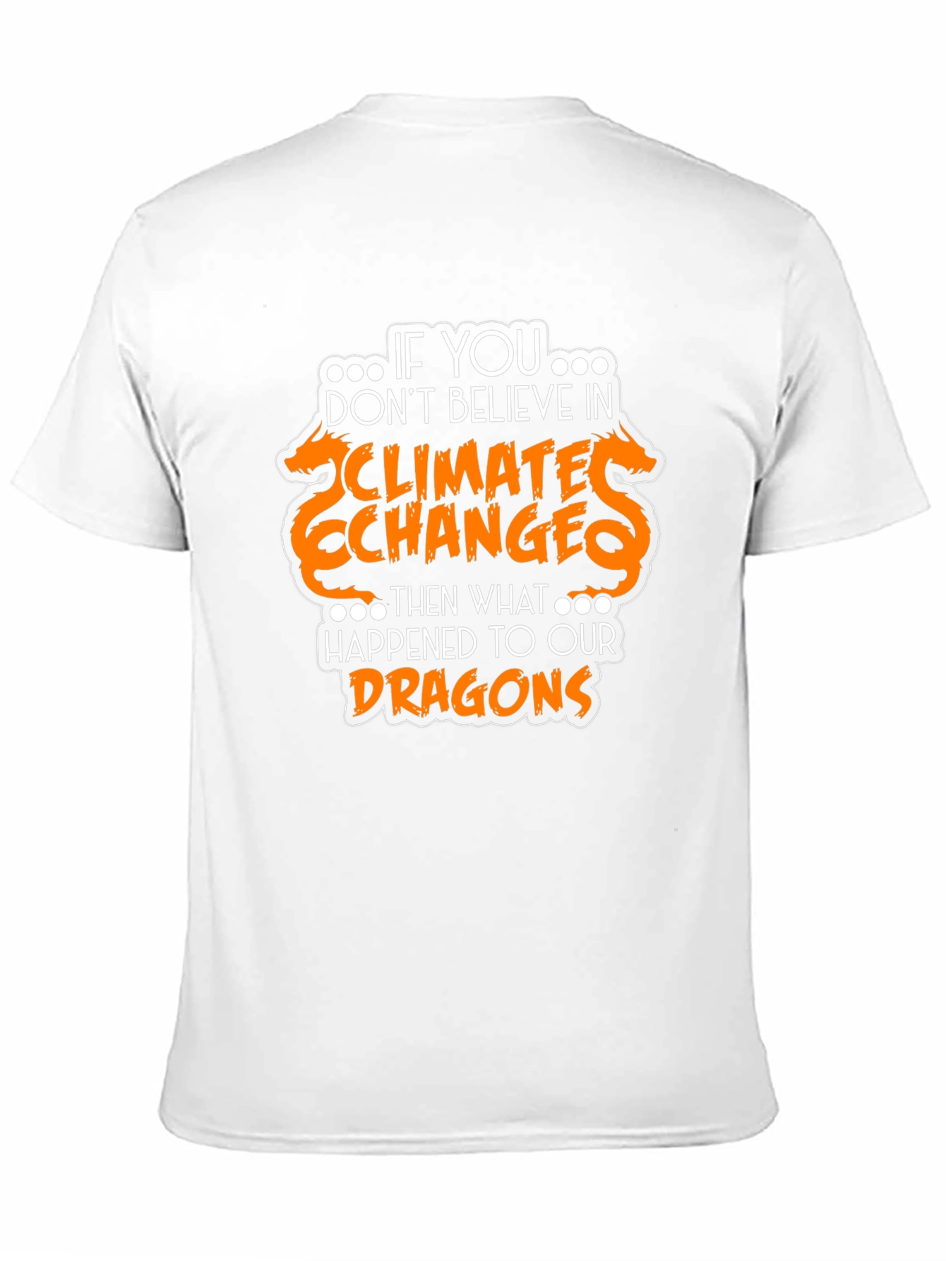 Climate Change Dragon Graphic Tee - Black