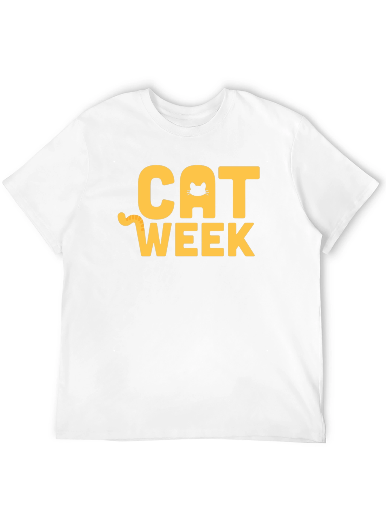 Cat Week Graphic T-Shirt - Black