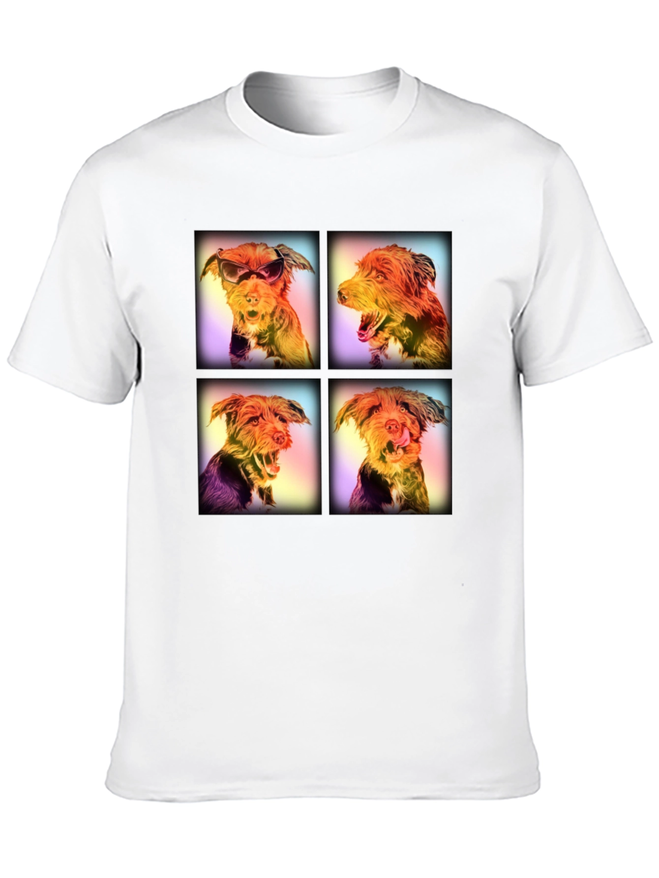 Dog Art Portrait T-Shirt - Quirky Graphic Tee